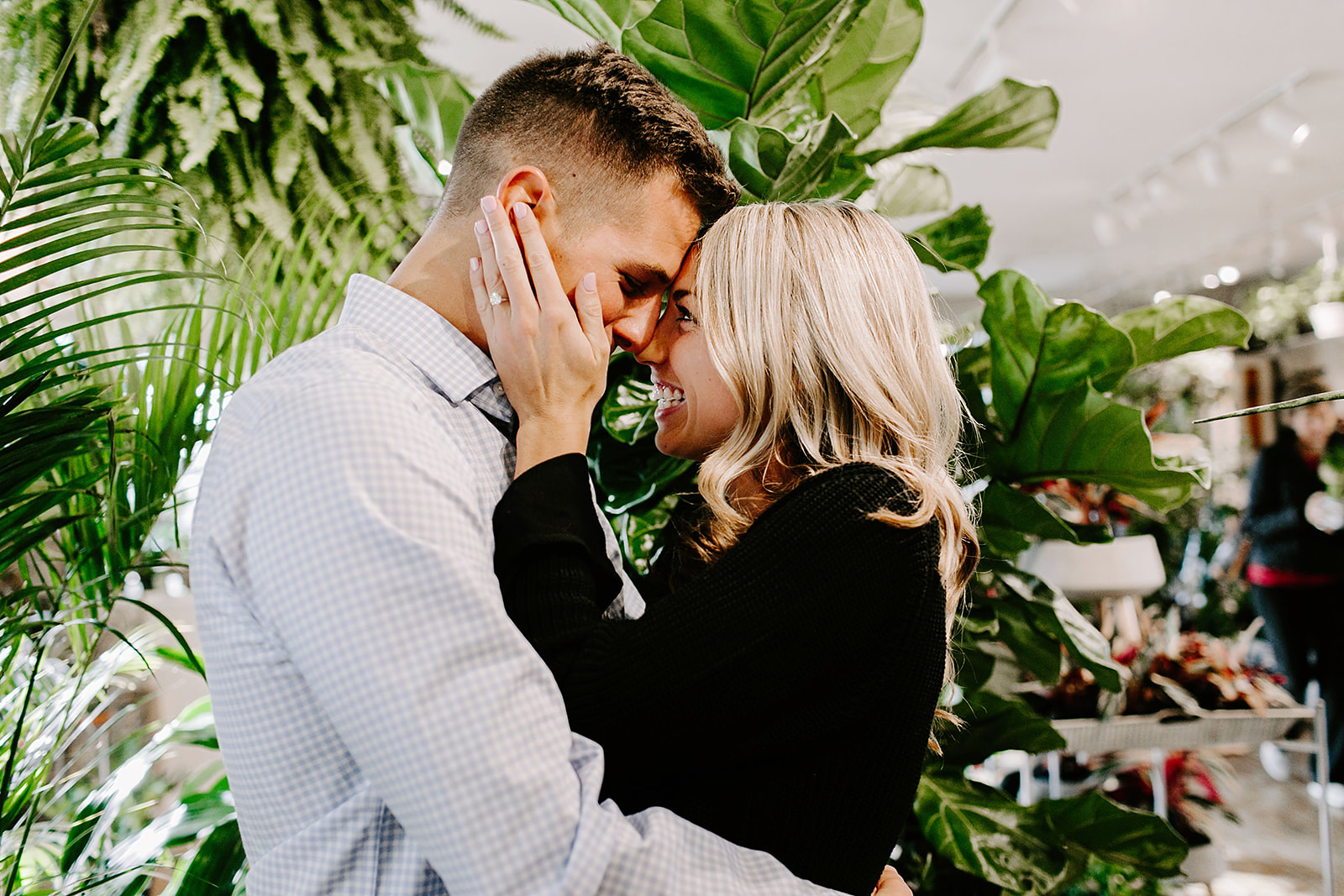 Lindy and JT Proposal at Allisonville Nursery in Indianapolis Indiana by Emily Elyse Wehner Photography LLC-94.jpg