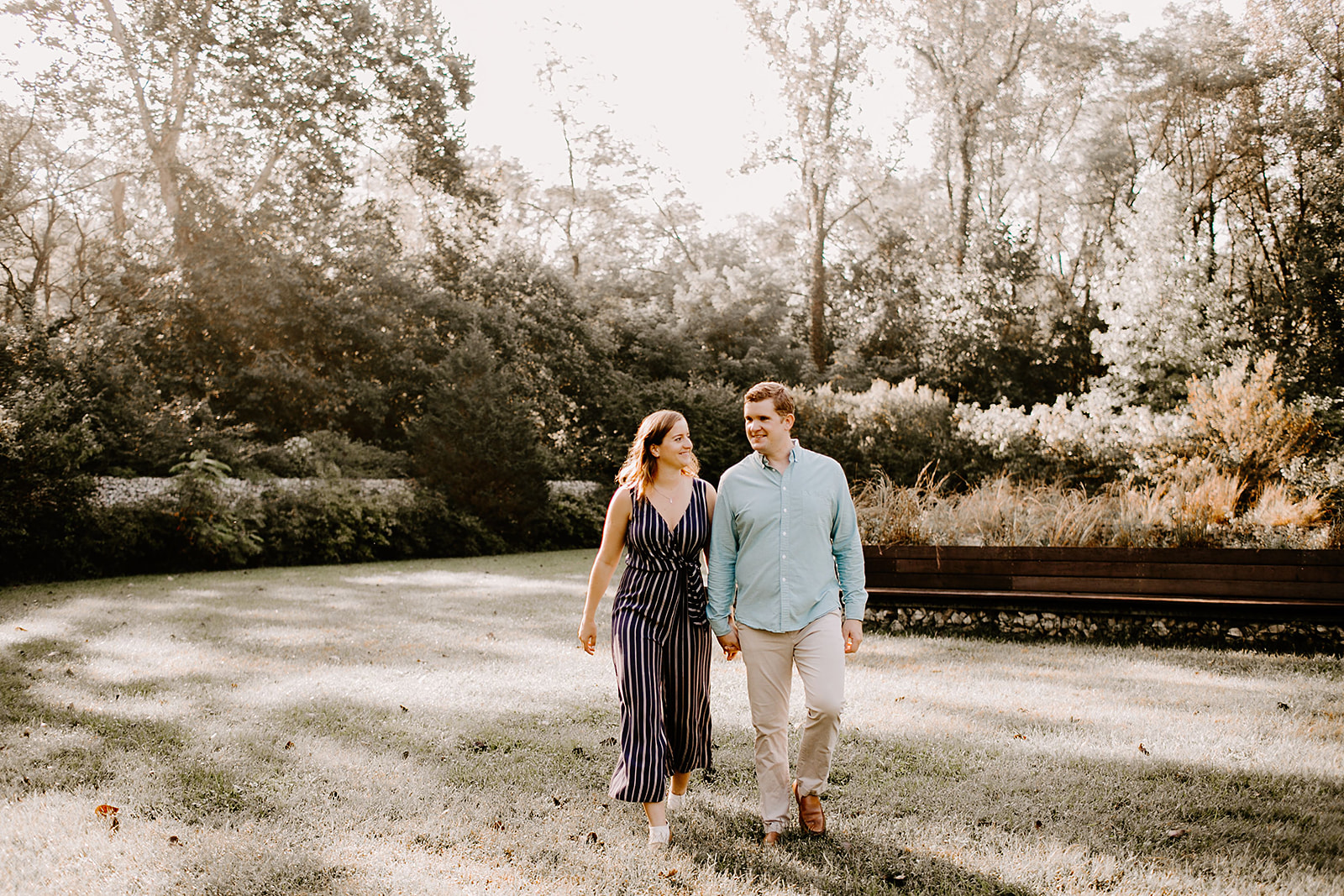 Allie and Josh engagement session 100 Acre Woods Indianapolis Indiana Emily Elyse Wehner Photography