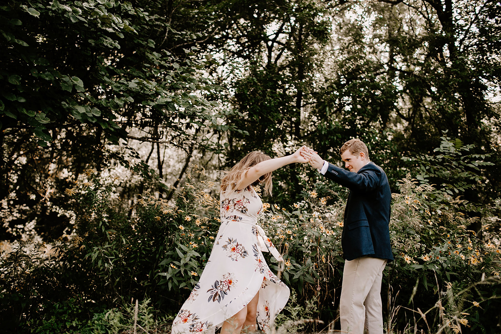 Engagement session 100 Acre Woods Indianapolis Indiana Emily Elyse Wehner Photography