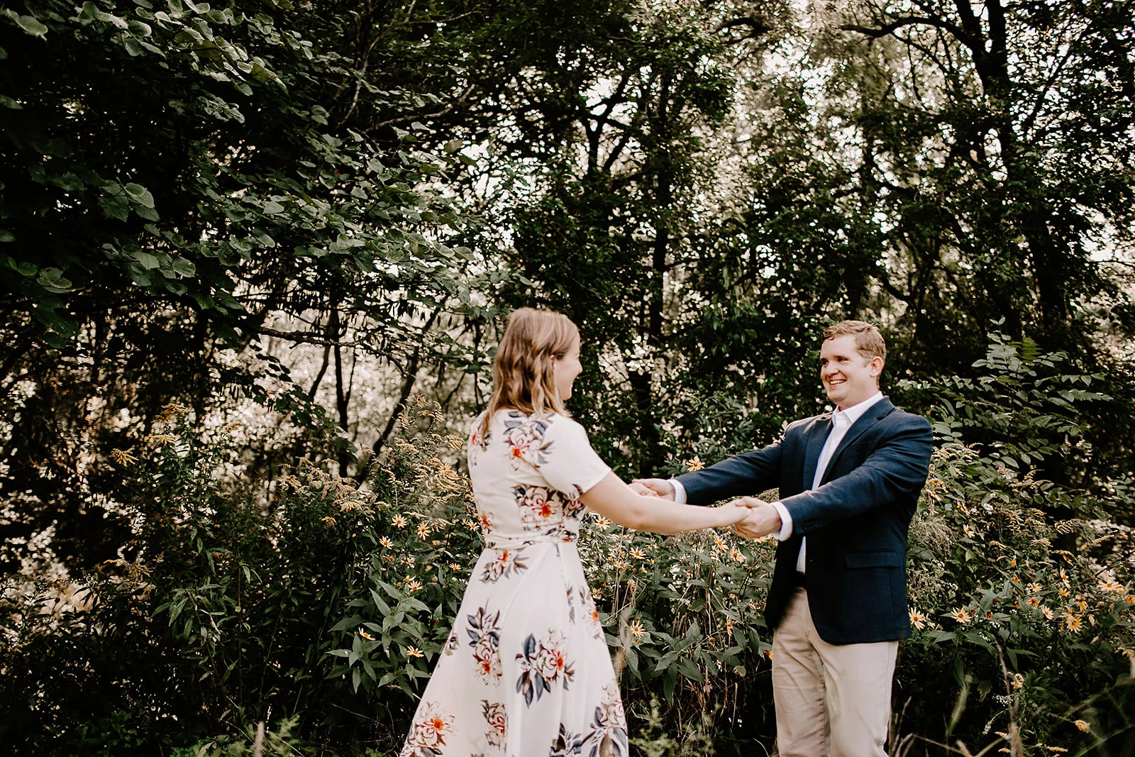 Engagement session 100 Acre Woods Indianapolis Indiana Emily Elyse Wehner Photography