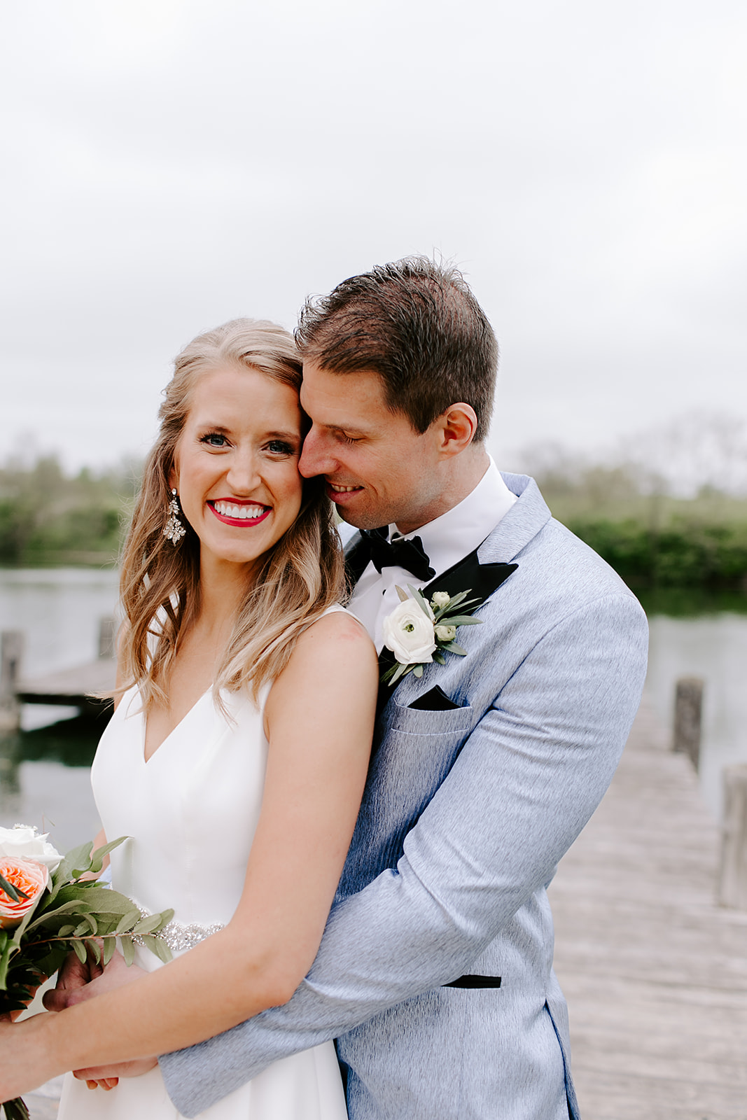 Bride and groom portraits, Indiana wedding