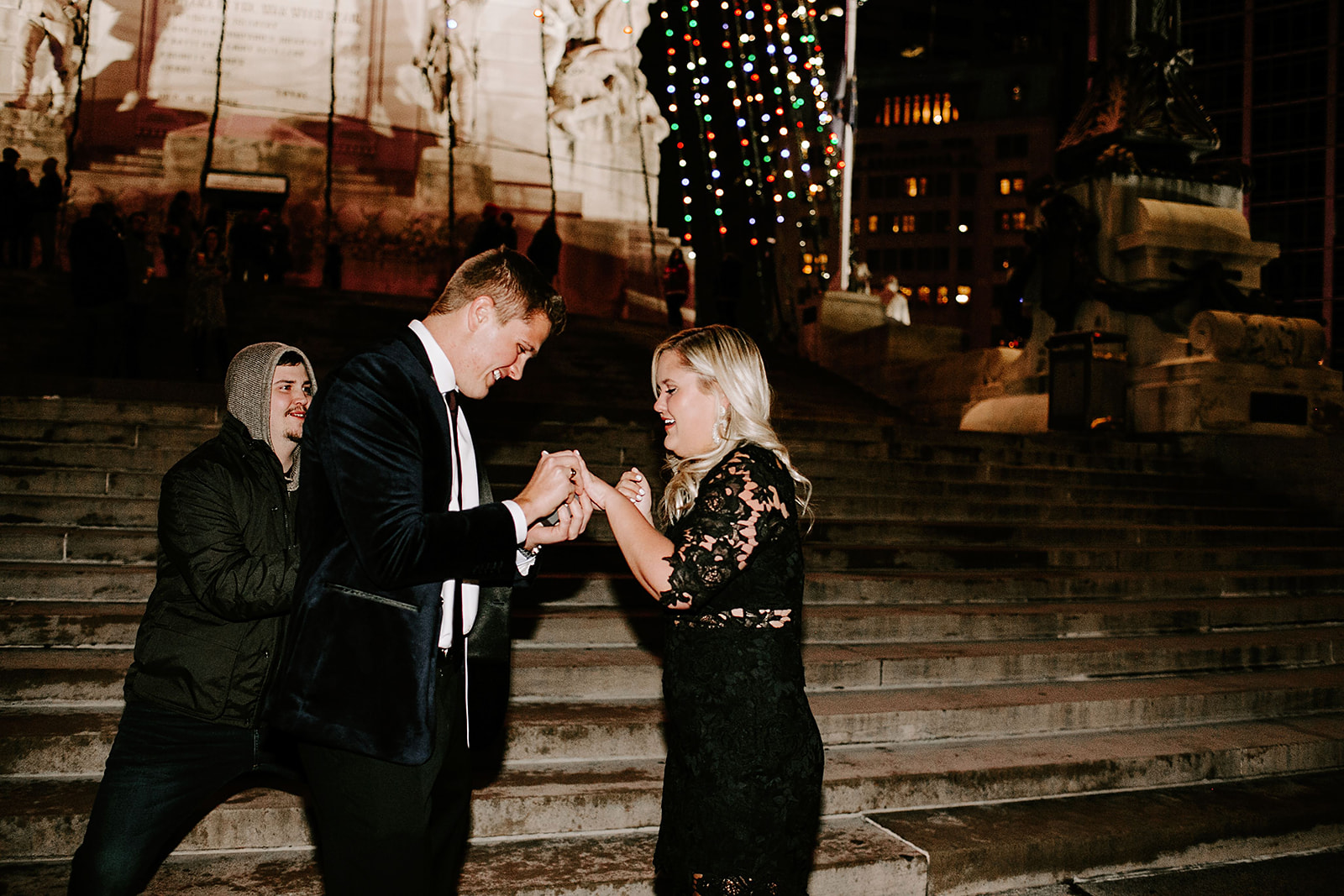 Downtown Indianapolis Proposal by Emily Wehner Photography