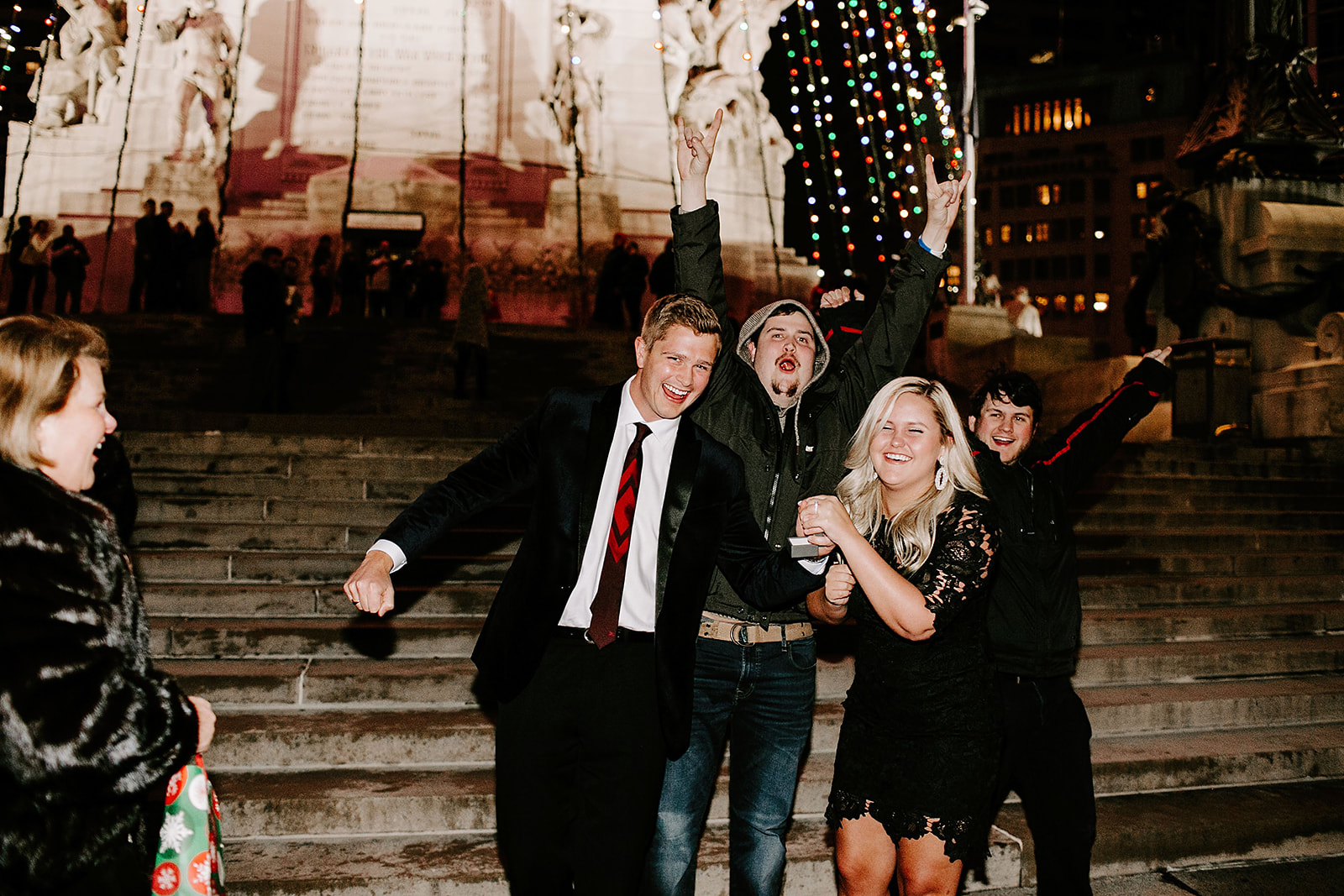 Downtown Indianapolis Proposal by Emily Wehner Photography