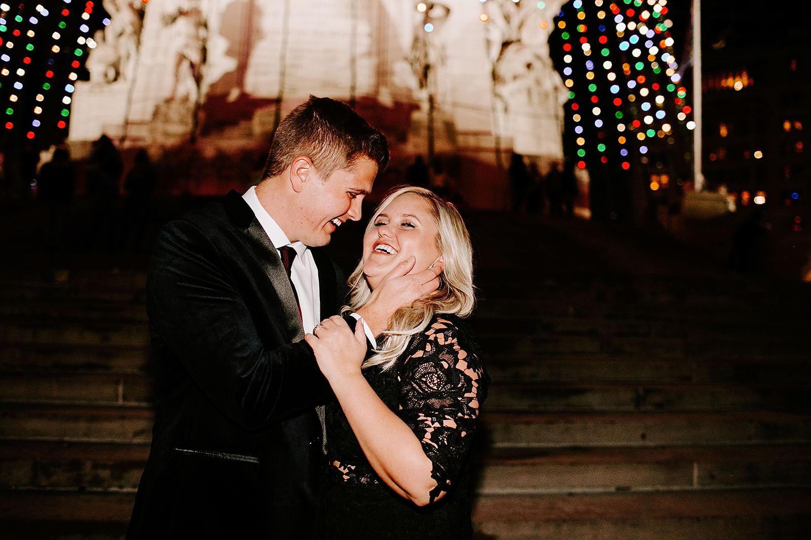 Downtown Indianapolis Proposal by Emily Wehner Photography