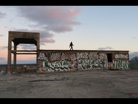 Abandoned Ice House Exploration, Rooftop Sunset