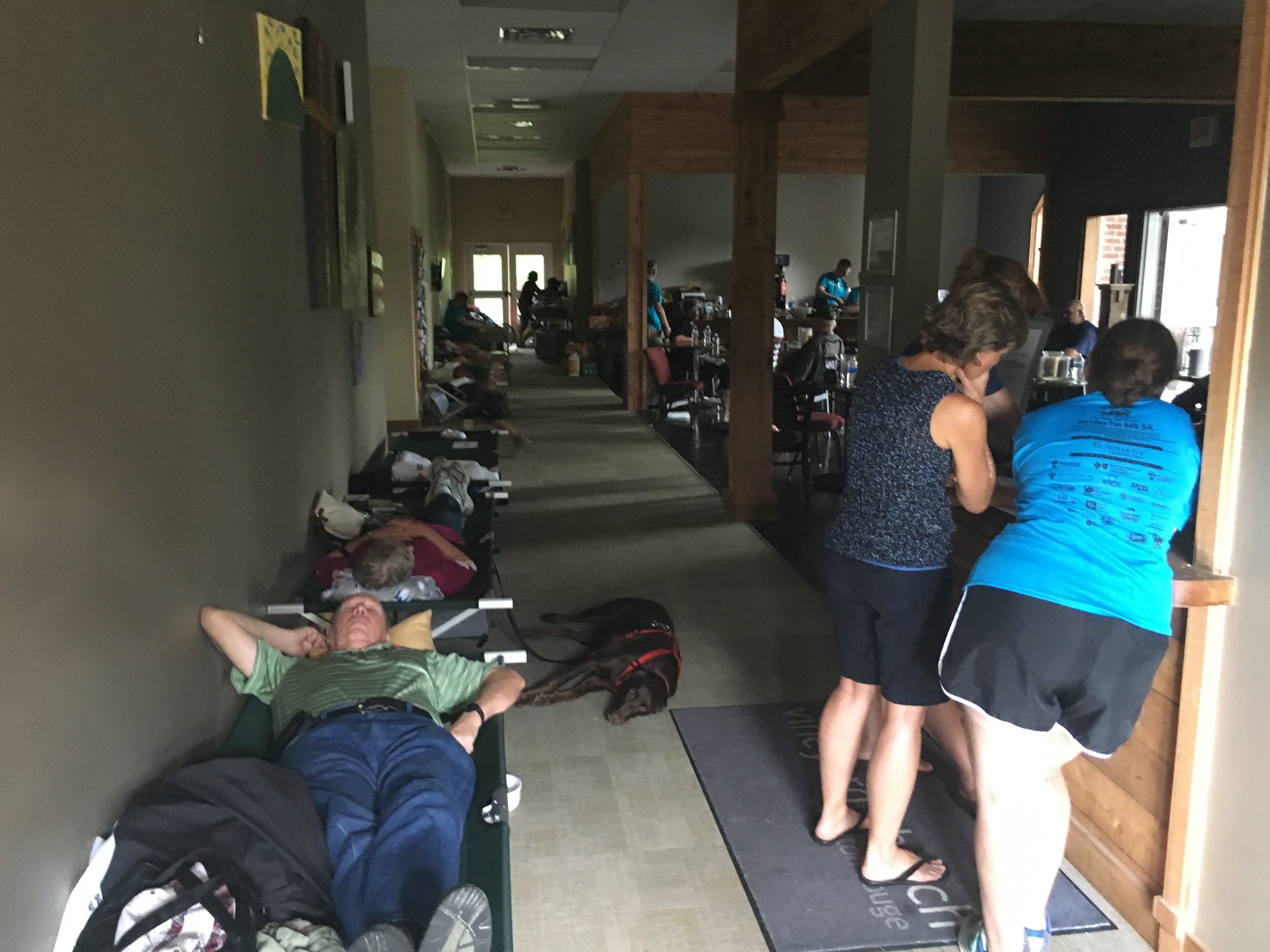 Close to 200 people were housed at our temporary shelter.