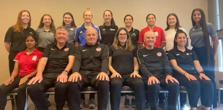  Top Row (L-R): Kathleen Kozakewich (MB), Megan Opatril (AB), Ashton Engler (AB), Sydney Berridge (BC), Elizabeth Montminy (QC), Shukwia Tajik (SK), Amanda Kwan (ON), O-Lin Metz (BC), Harsimrit Lakhyan (AB)  Front row (L-R): Shashti Maharaj (ON), Bob