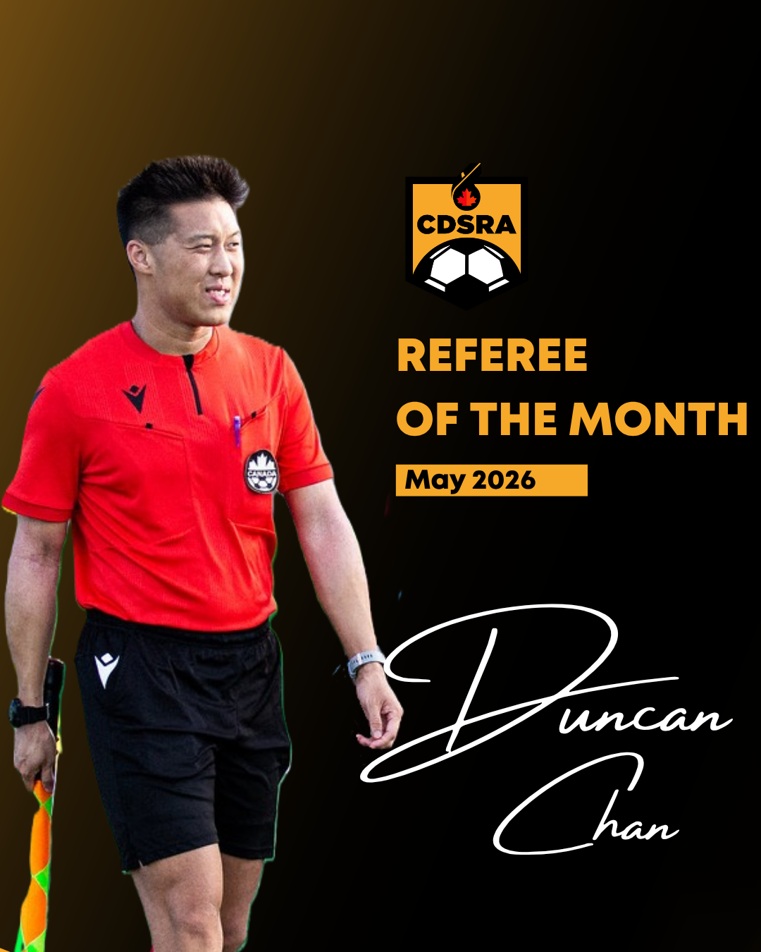 Referee of the Month: Duncan Chan