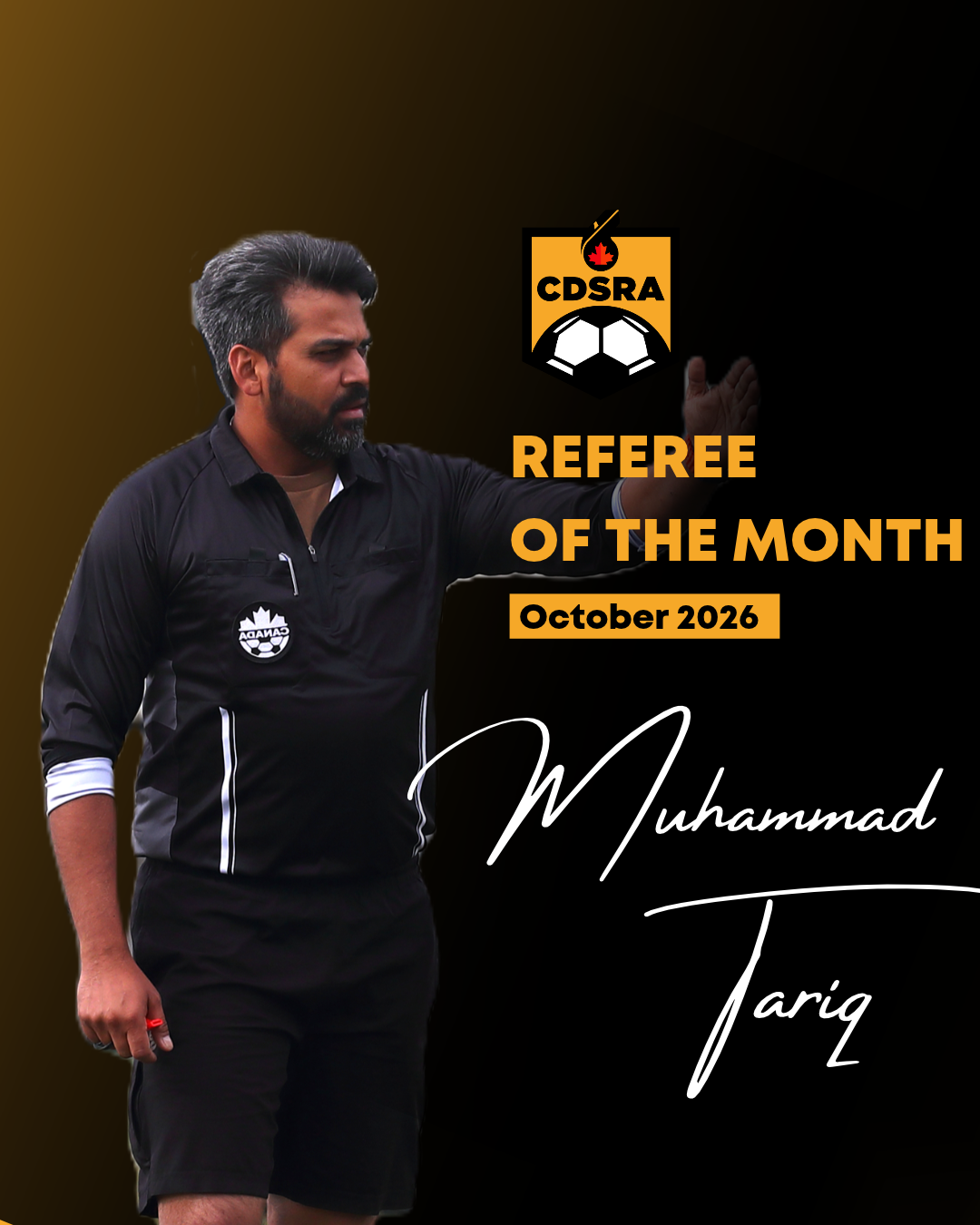 Referee of the Month: Muhammad Tariq