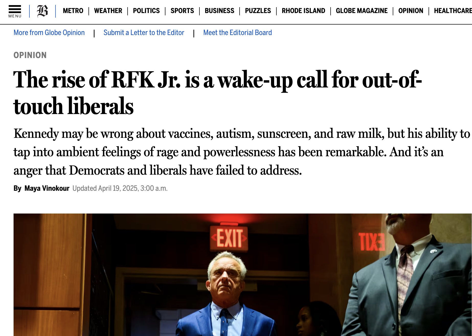 The rise of RFK Jr. is a wake-up call for out-of-touch liberals