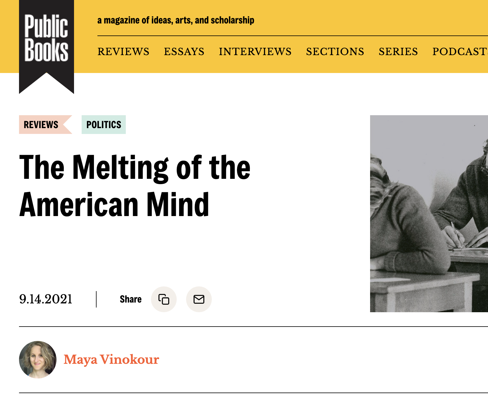 The Melting of the American Mind