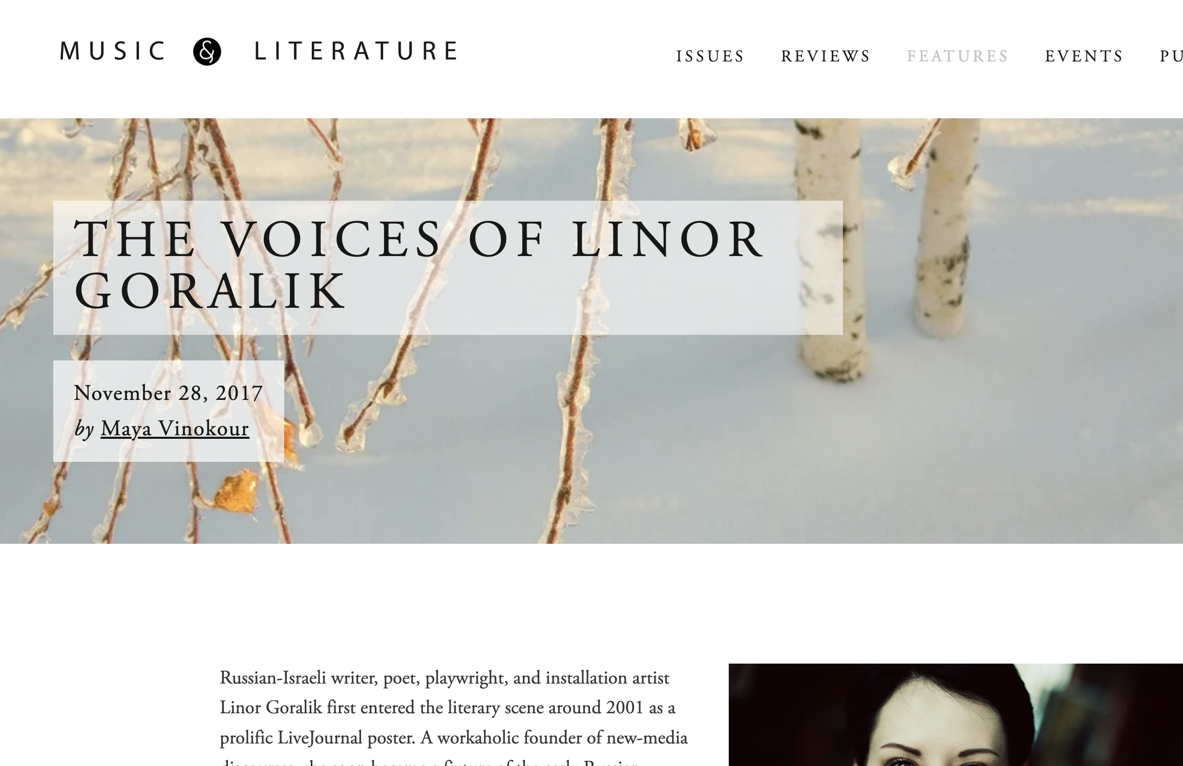 The Voices of Linor Goralik