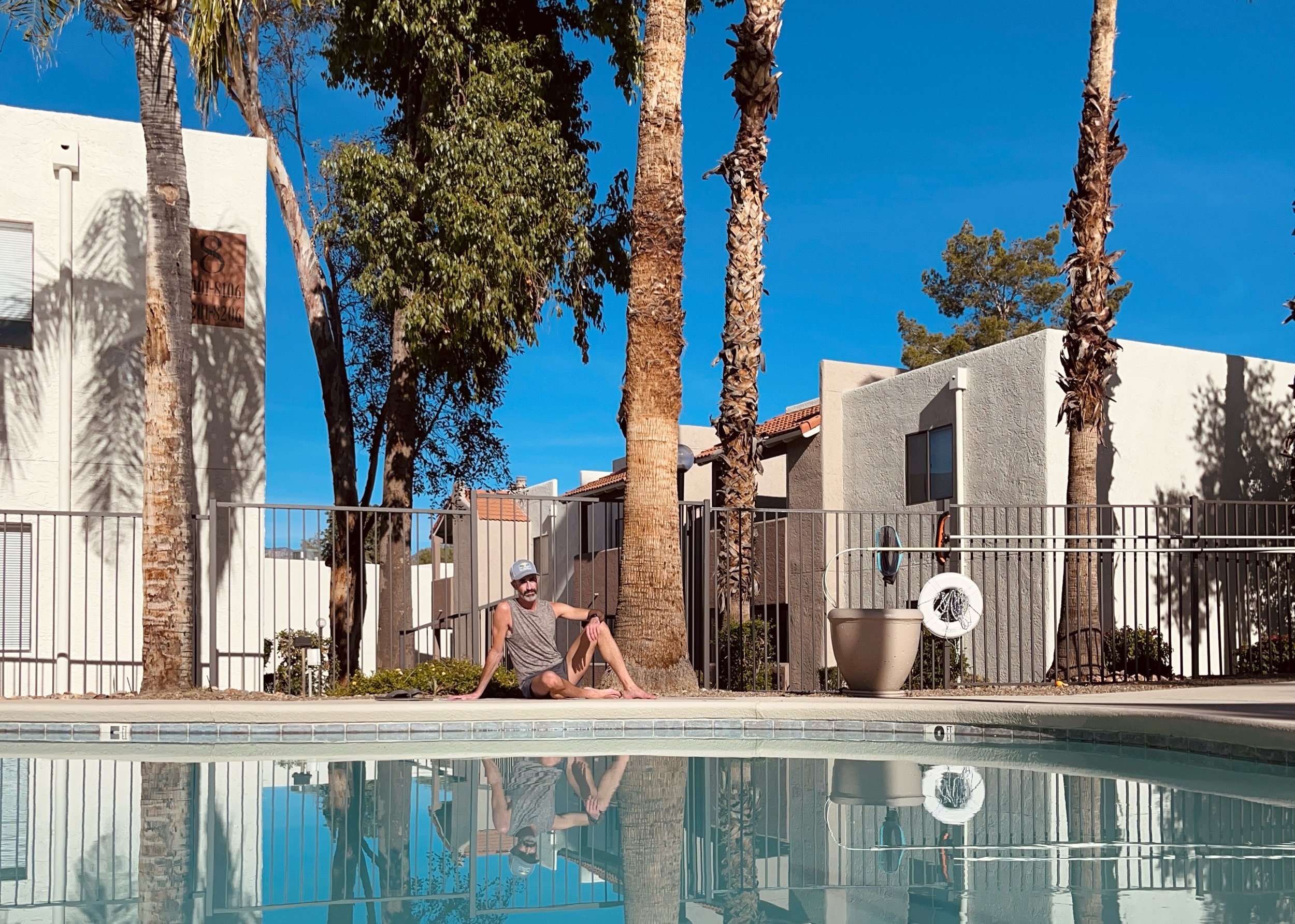 #applewatchselfie: Poolside Yoga