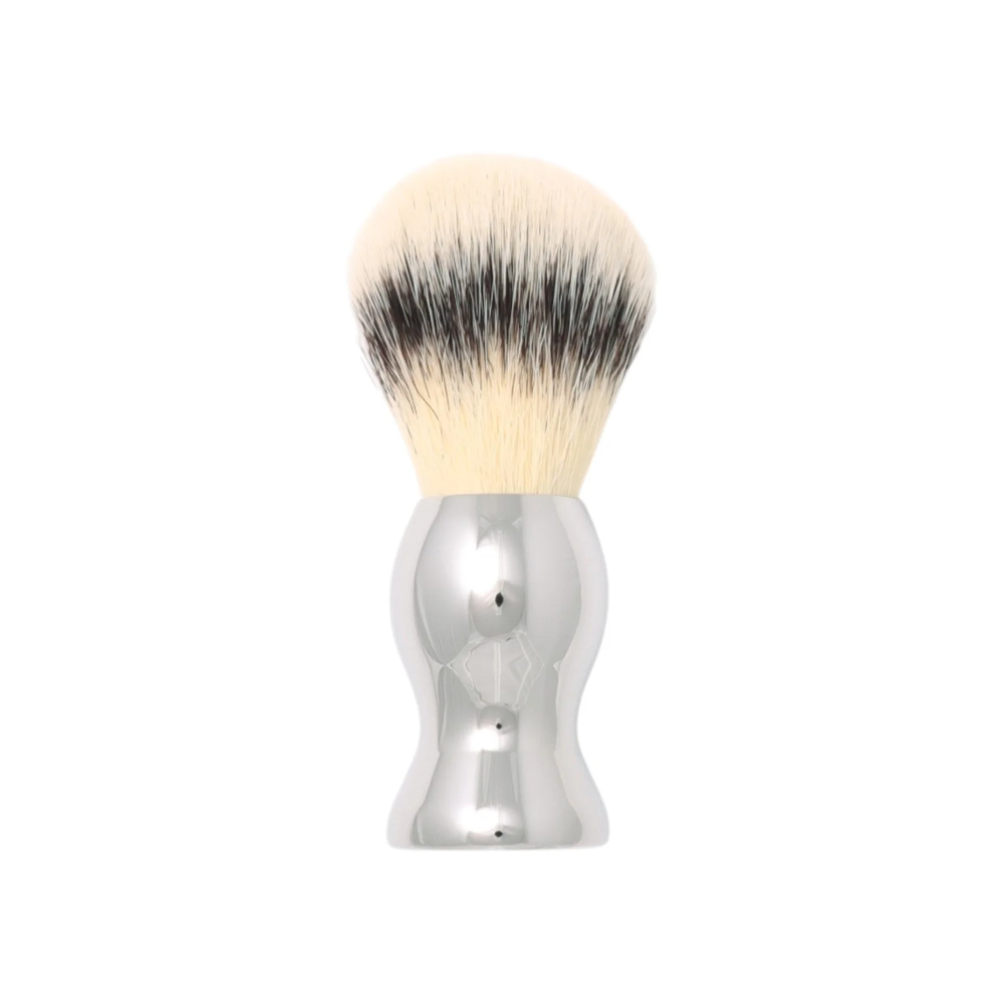 Chrome Shaving Brush - Colonial Jar Handle