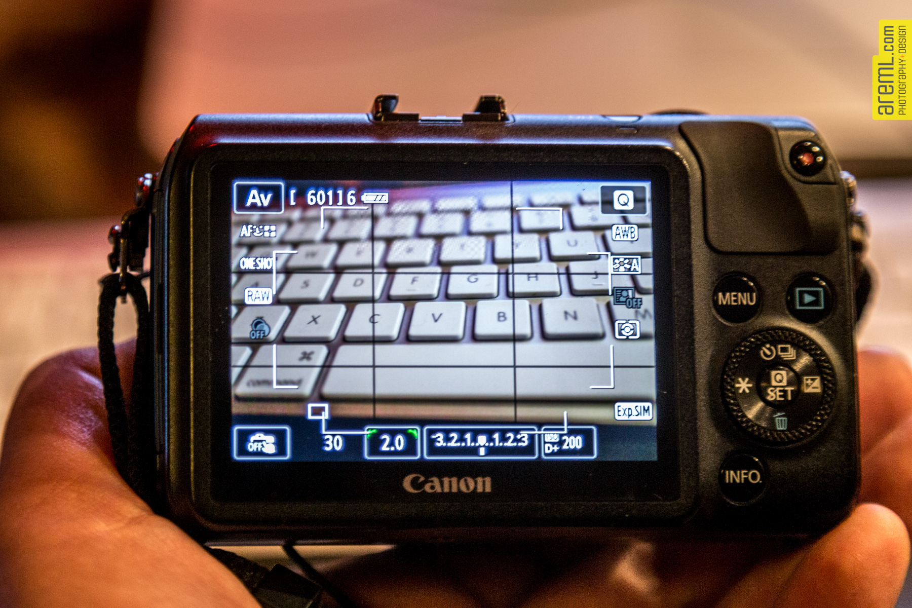 Notice the lack of an optical viewfinder?