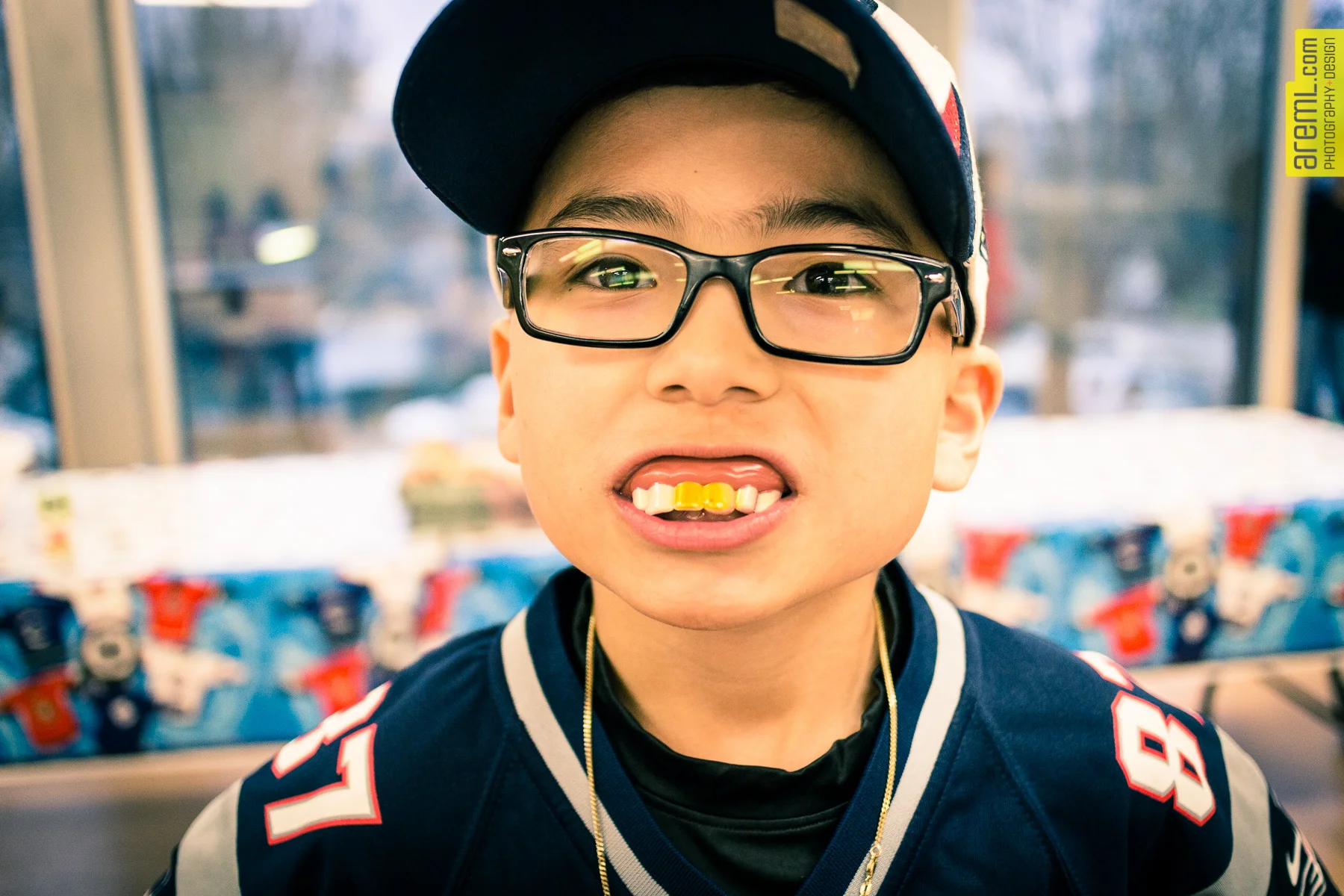 My nephew at his 11th birthday party. 