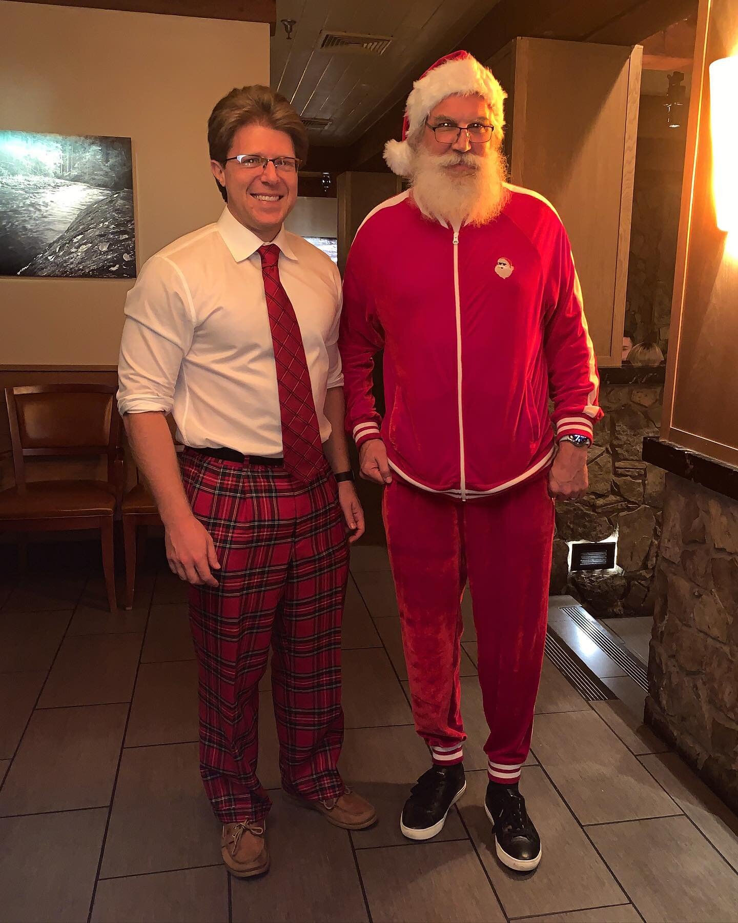 From the bottom of our hearts, tracksuit Santa and I wish you a very Merry Christmas.🎄🎉