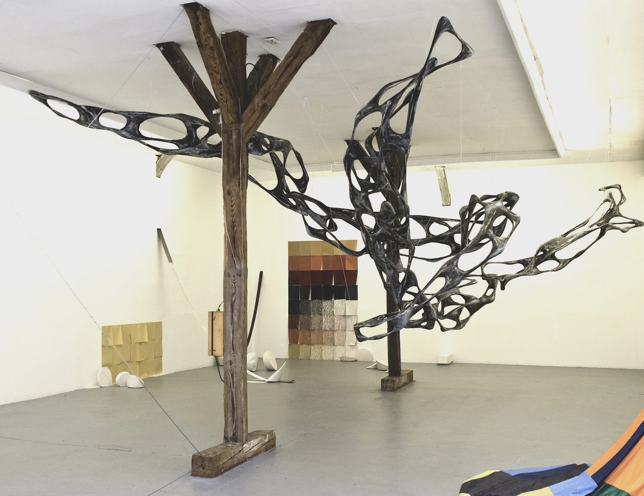 Installation view: Works by Fernanda Trevellin, Eliana Heredia, Wolfgang Flad / Photo (c) Alena Kühn