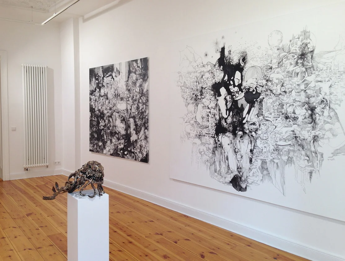 Exhibition view Works by Olivia Berckemeyer and Sabine Banovic