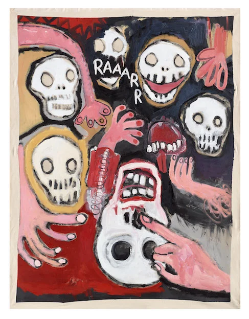  Aviv Benn, Pink On Top of Red , 2015