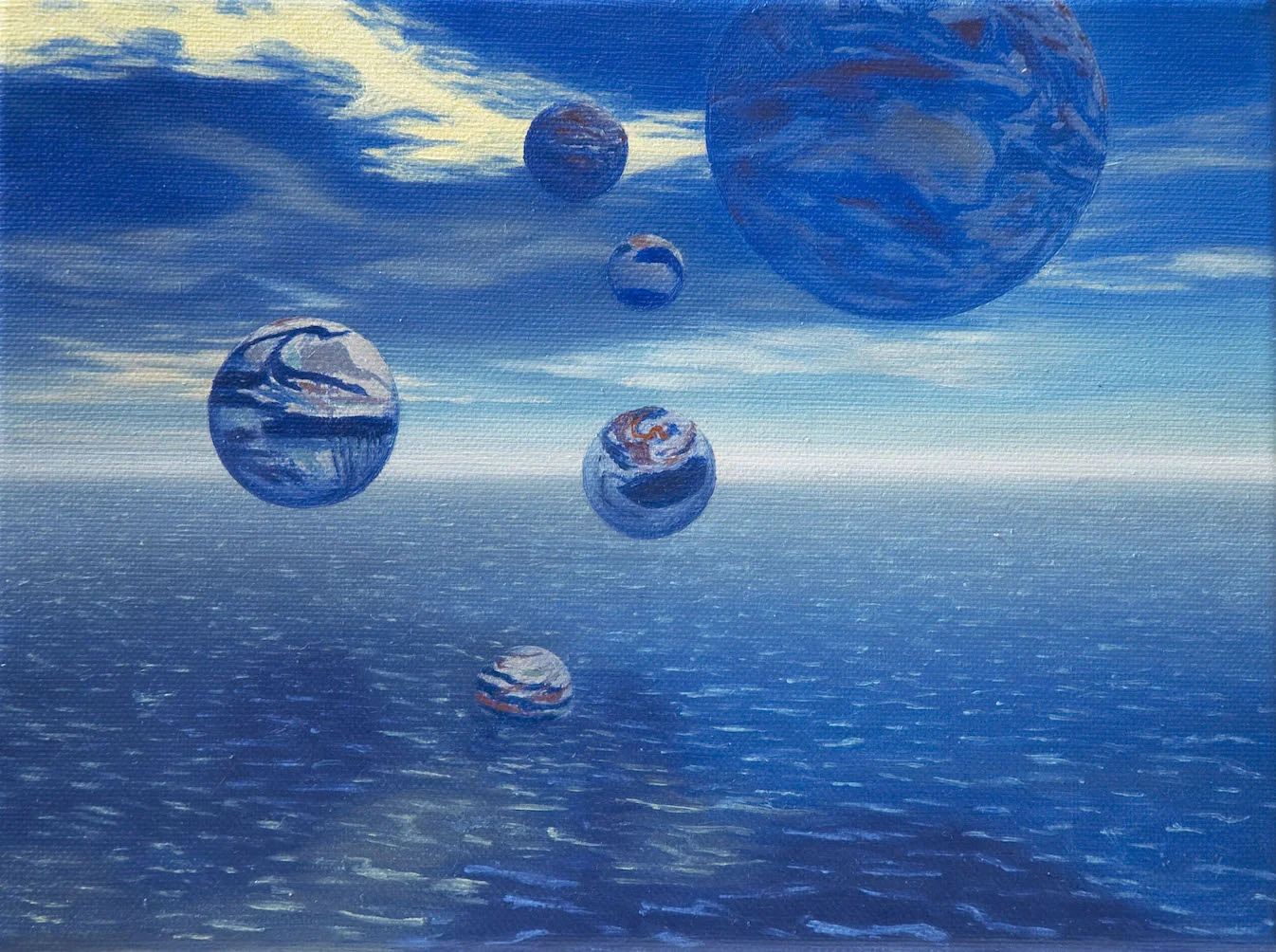 Juliette Bonneviot, Mitchell #2, 2010, 18 x 24 cm, oil on canvas