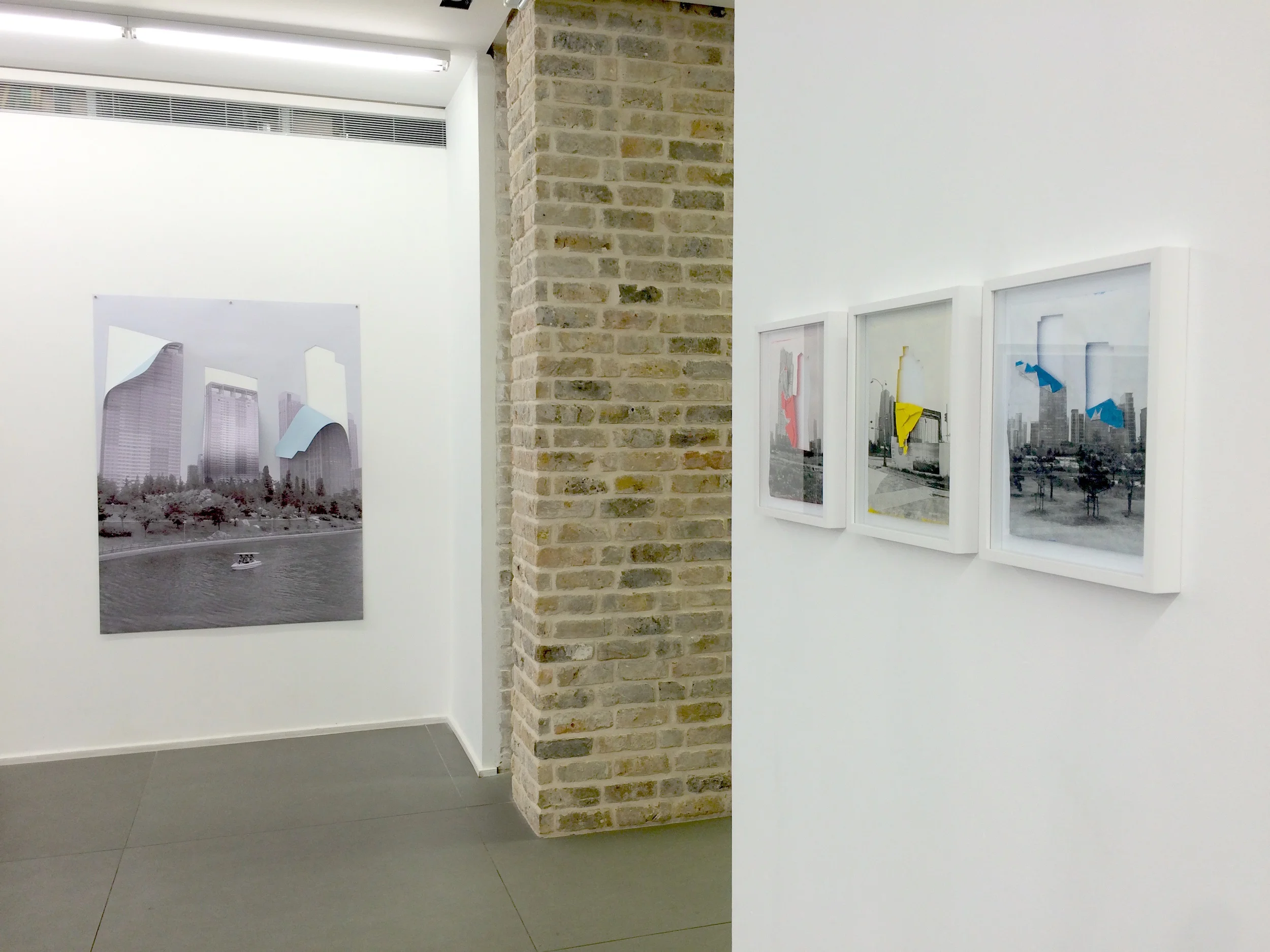Diana Artus, Drop out buildings , 2015, Installation view