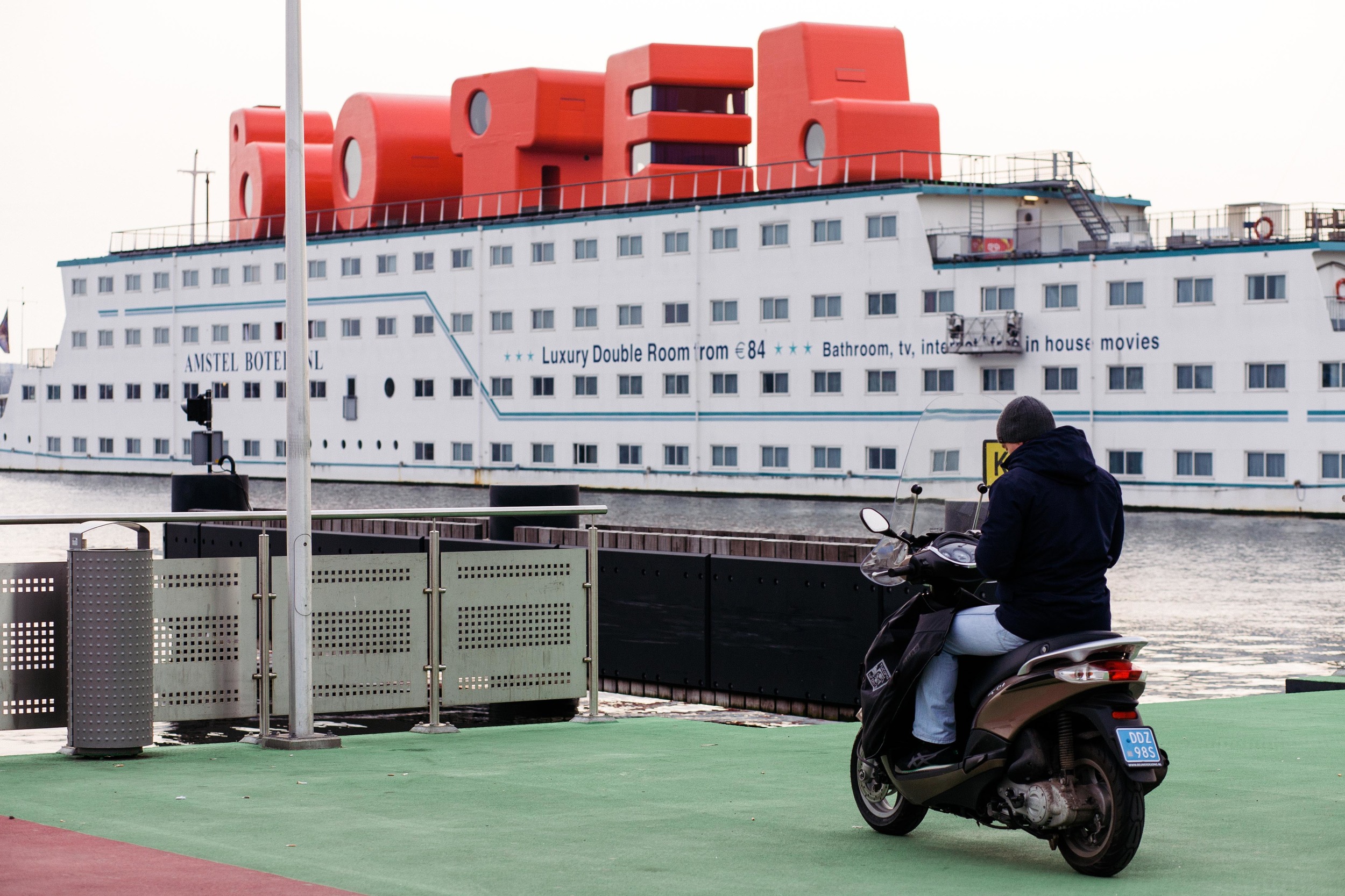 There's also a hotel on a boat--the Botel.
