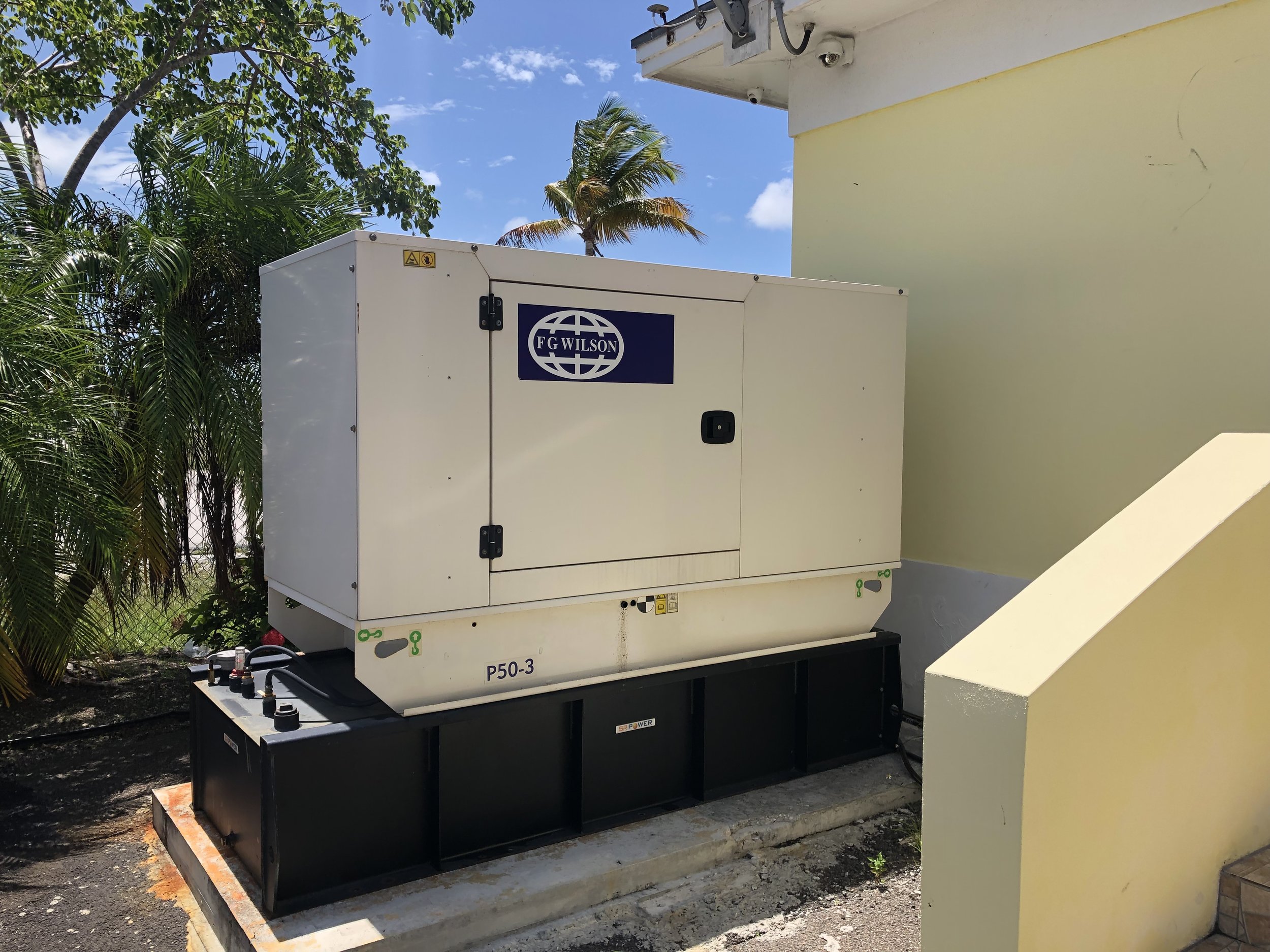 Generators and fuel tanks for homes in the Bahamas