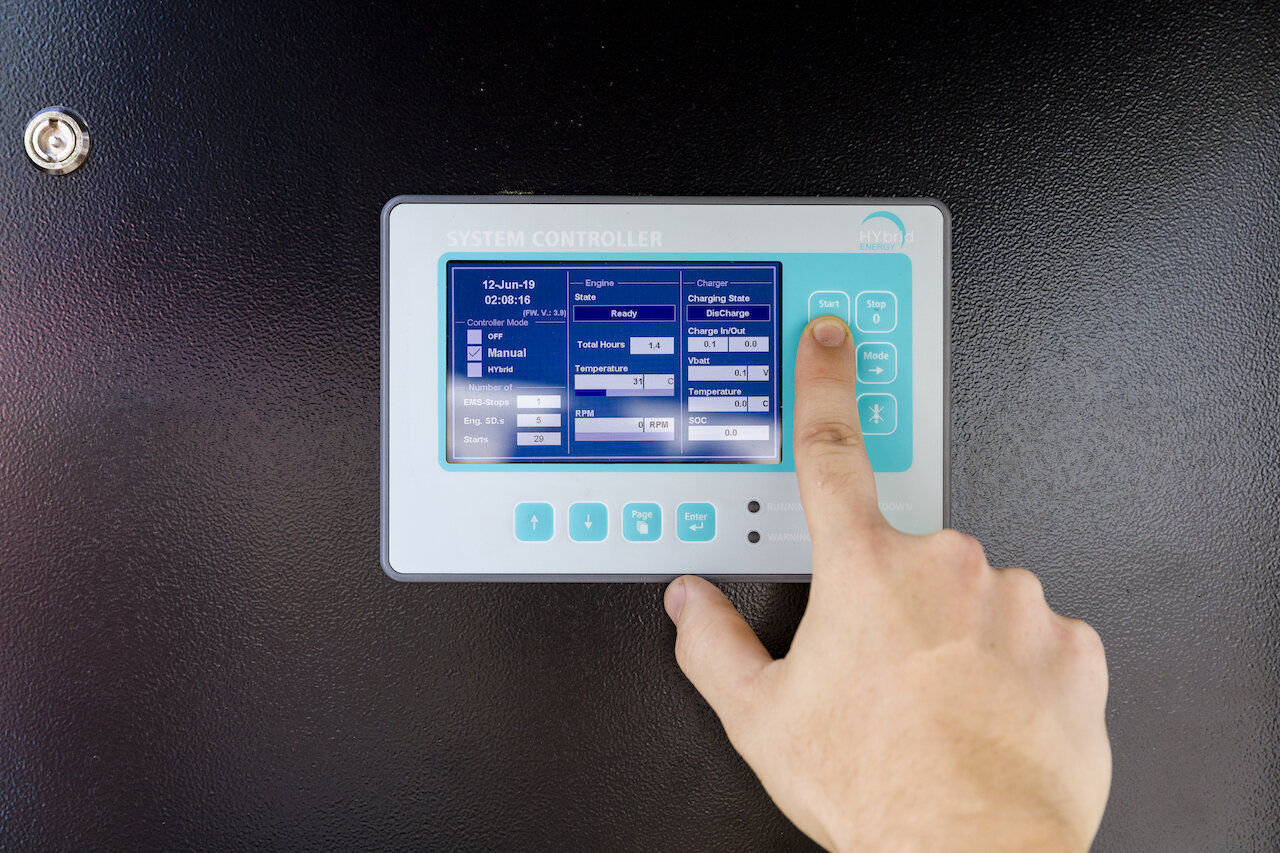 Control panel - Hybrid Generator