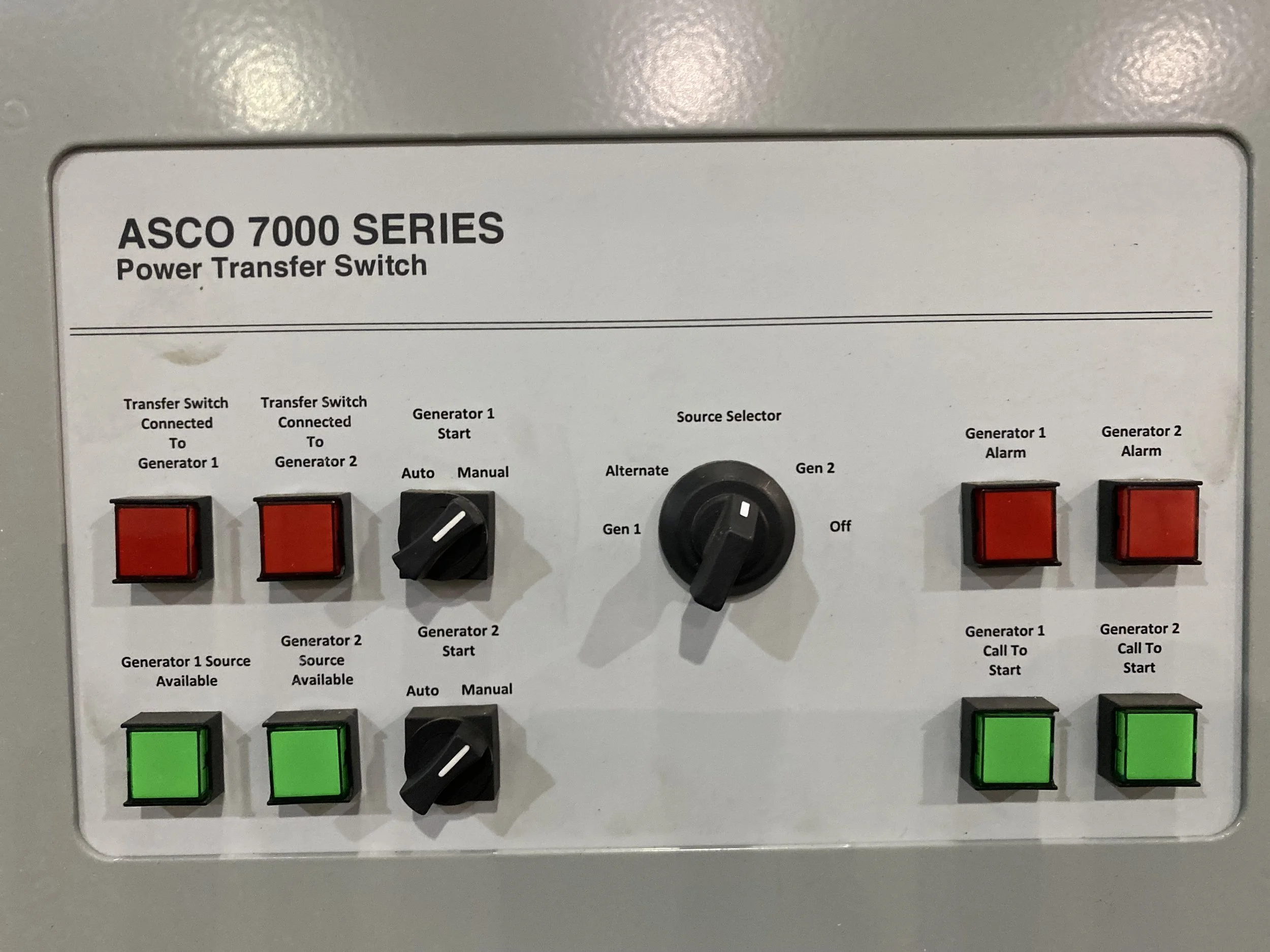 ASCO 7000 Series Generator to Generator Transfer Switch Prime