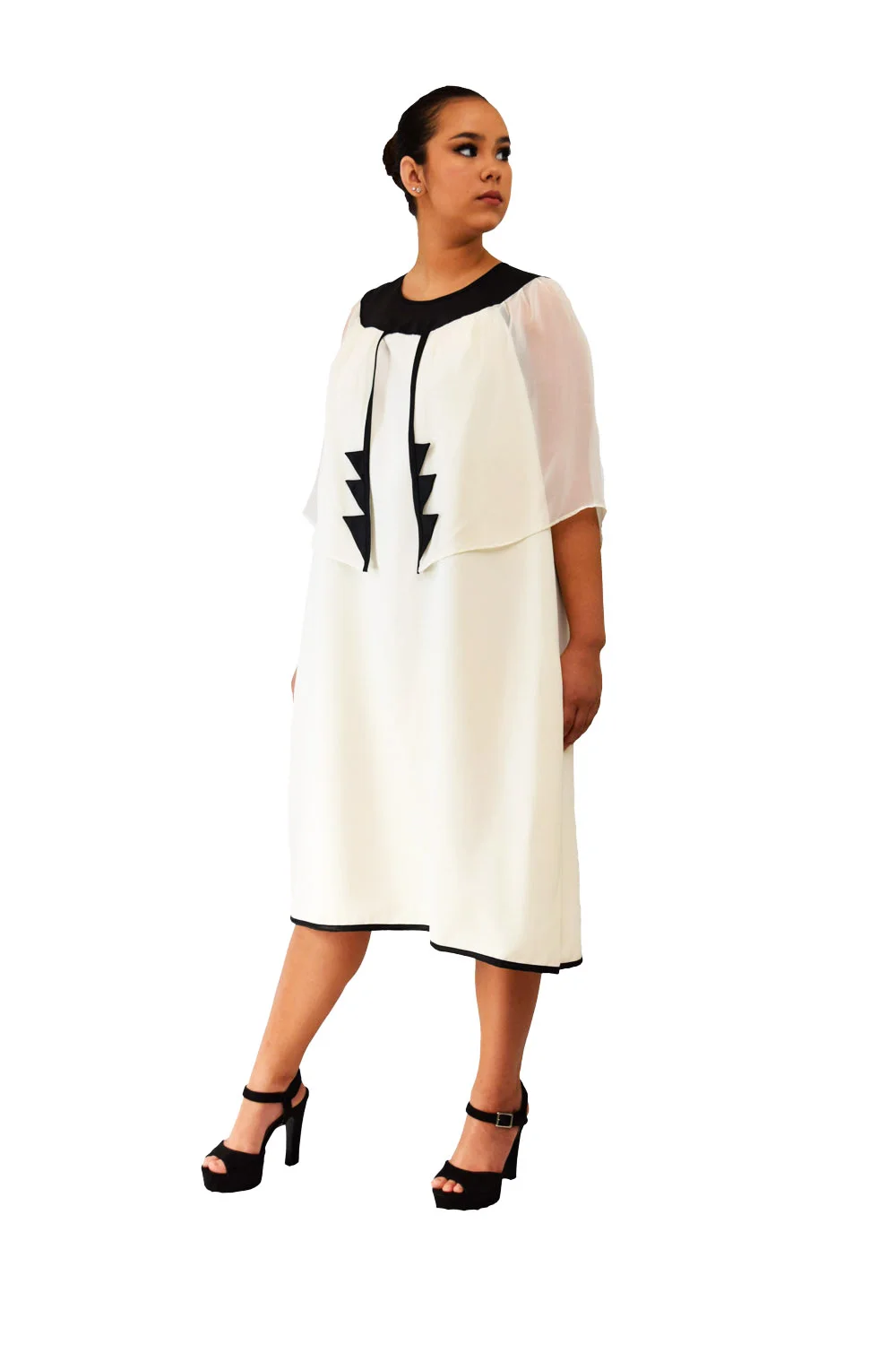 Wear - Monochrome Silk Tunic Dress 
