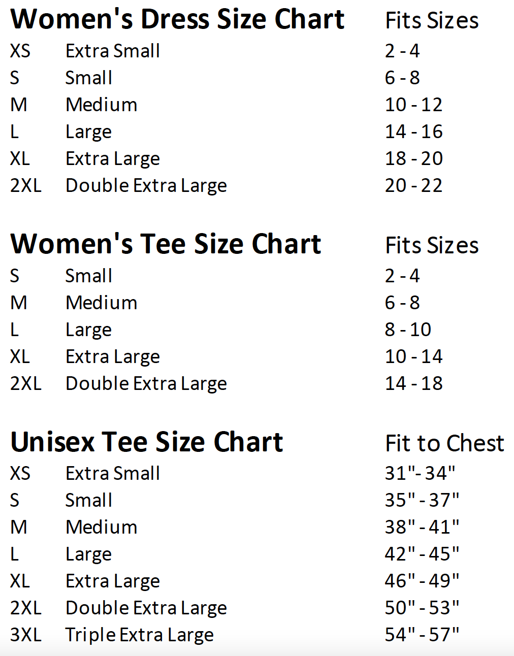 Size Large Dress In Numbers Dress Size Chart Large Large Dress