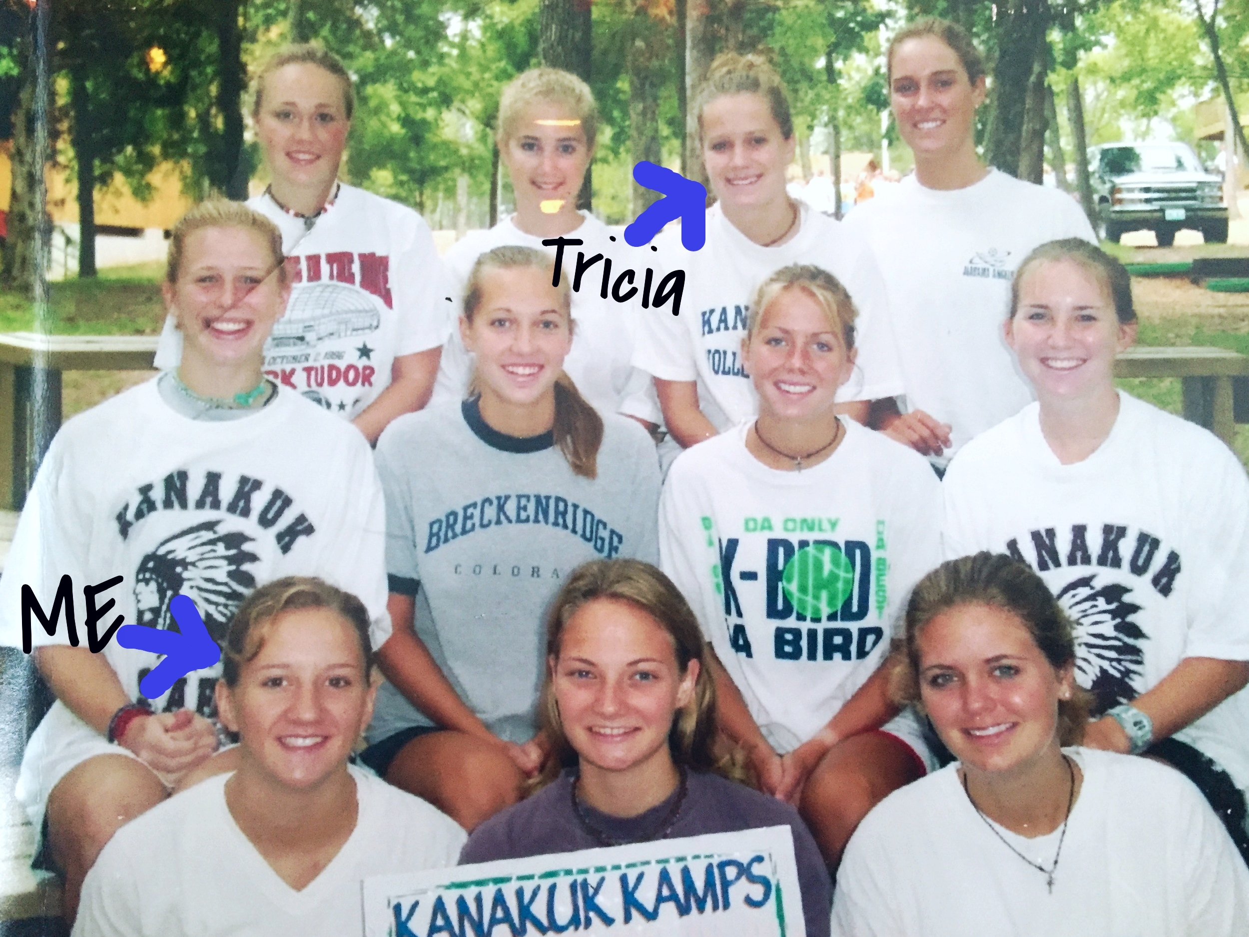Old camp photo, no make-up, in southern Missouri, in the summer. Good times. ;)