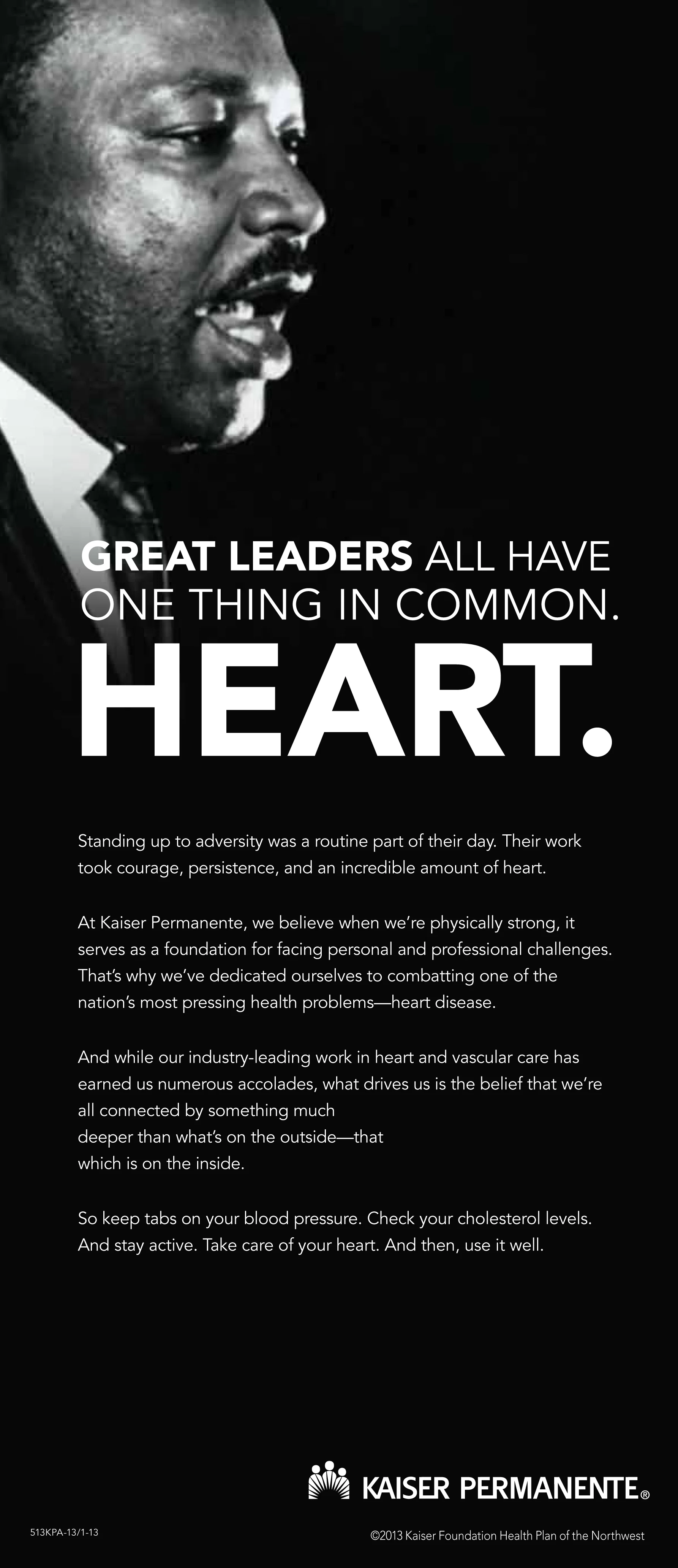 MLK Day/Heart Health Ad