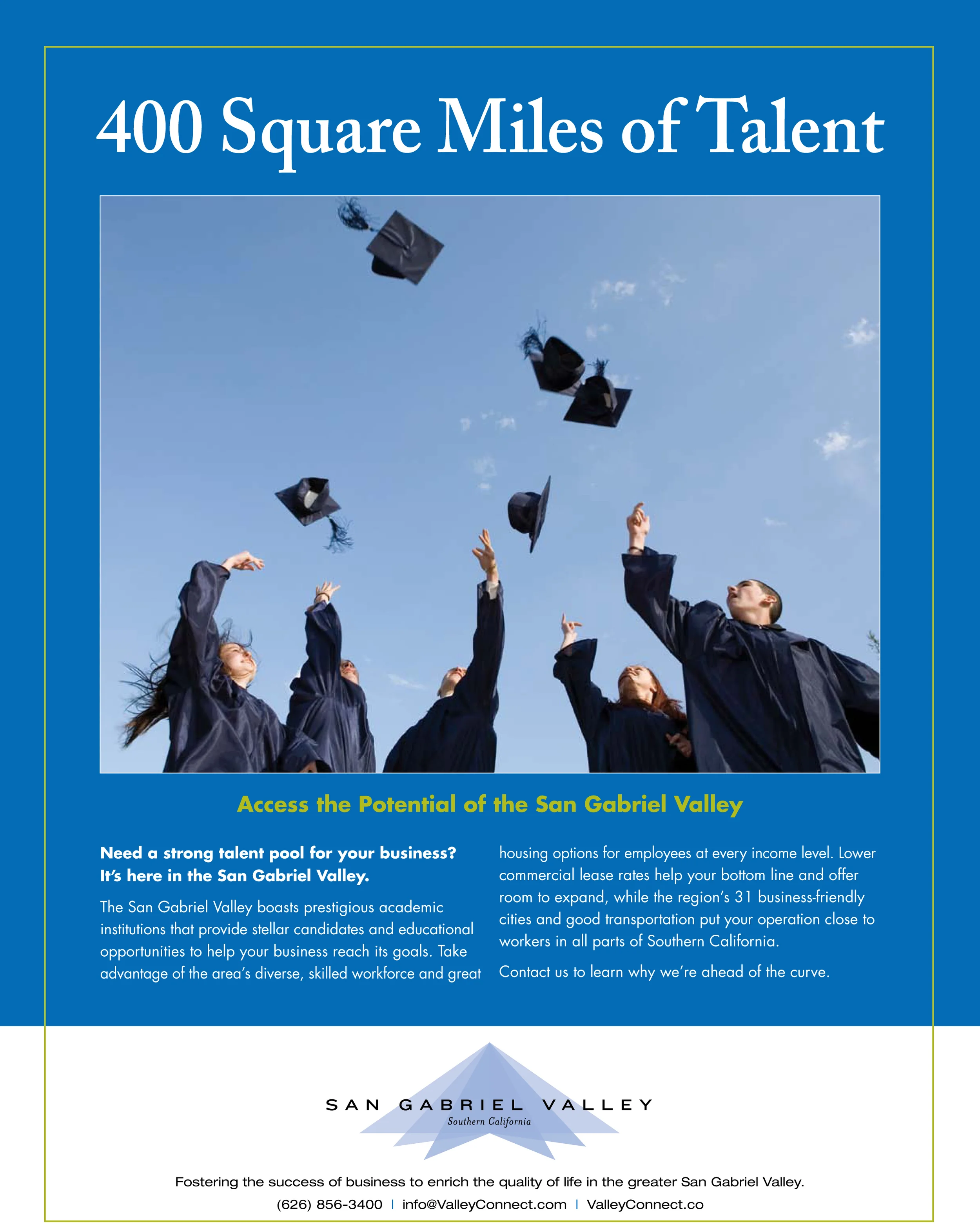 ECONOMIC DEVELOPMENT B2B AD SAN GABRIEL VALLEY