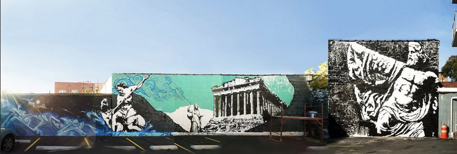 150ft long collaborative mural