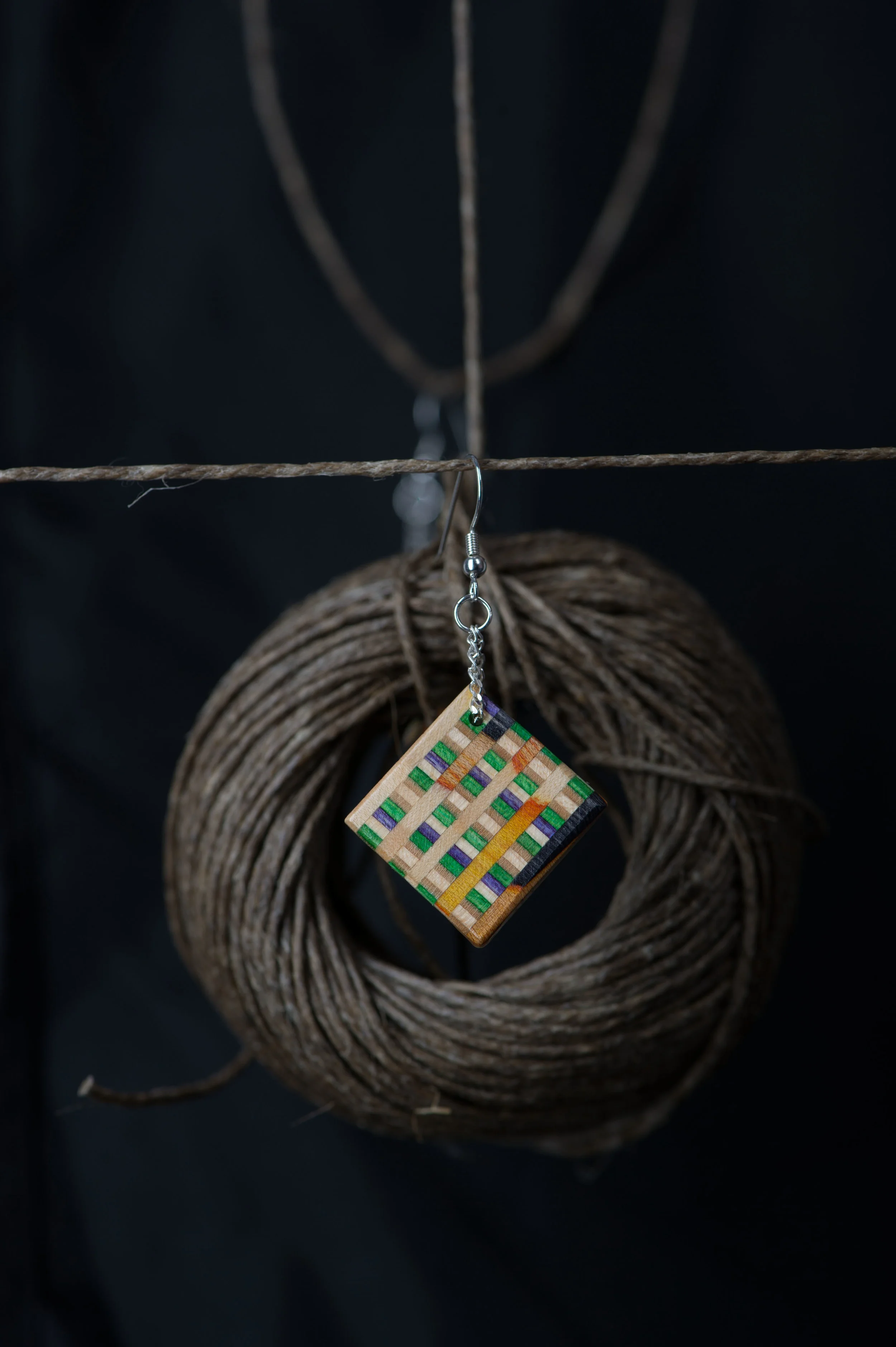 Static Square. (Earring Close-up B) Designed @ Encompass Design 2014