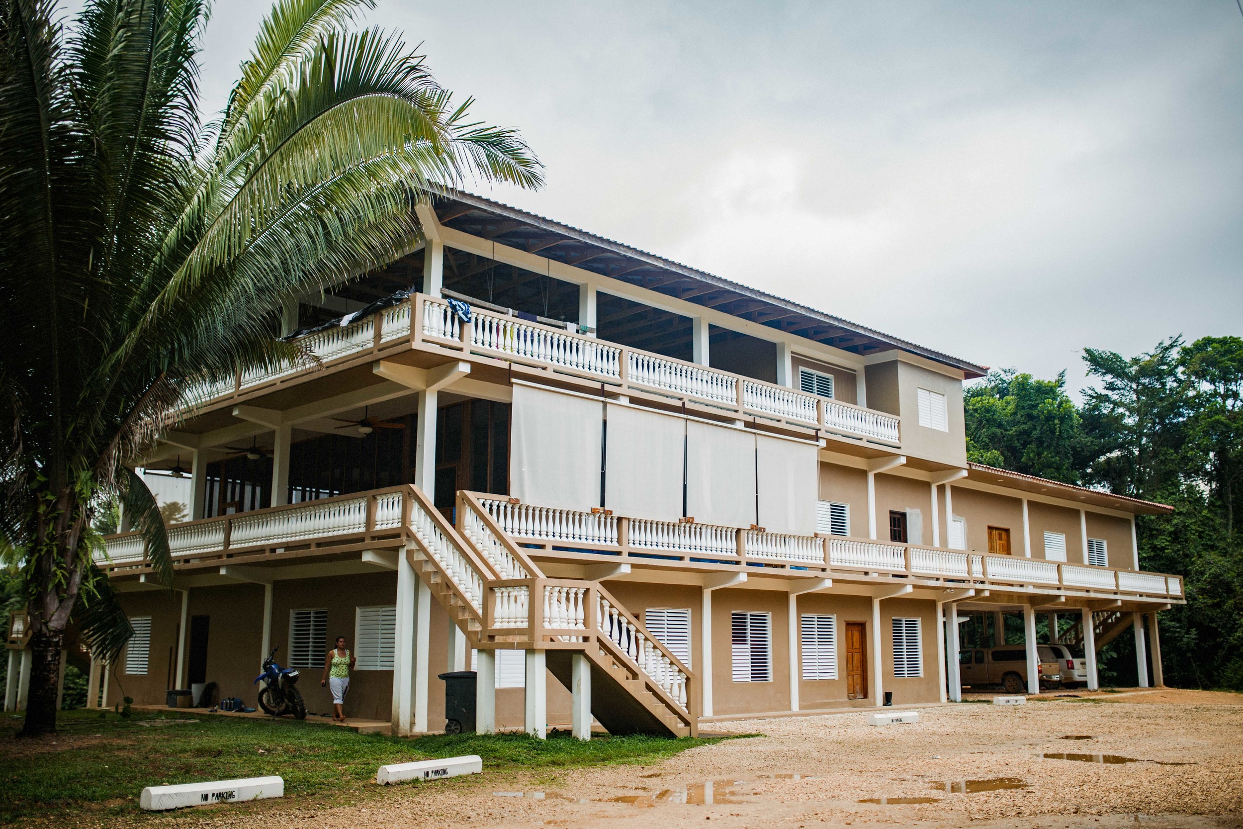 Main building (left) with director's housing added on in the rear.