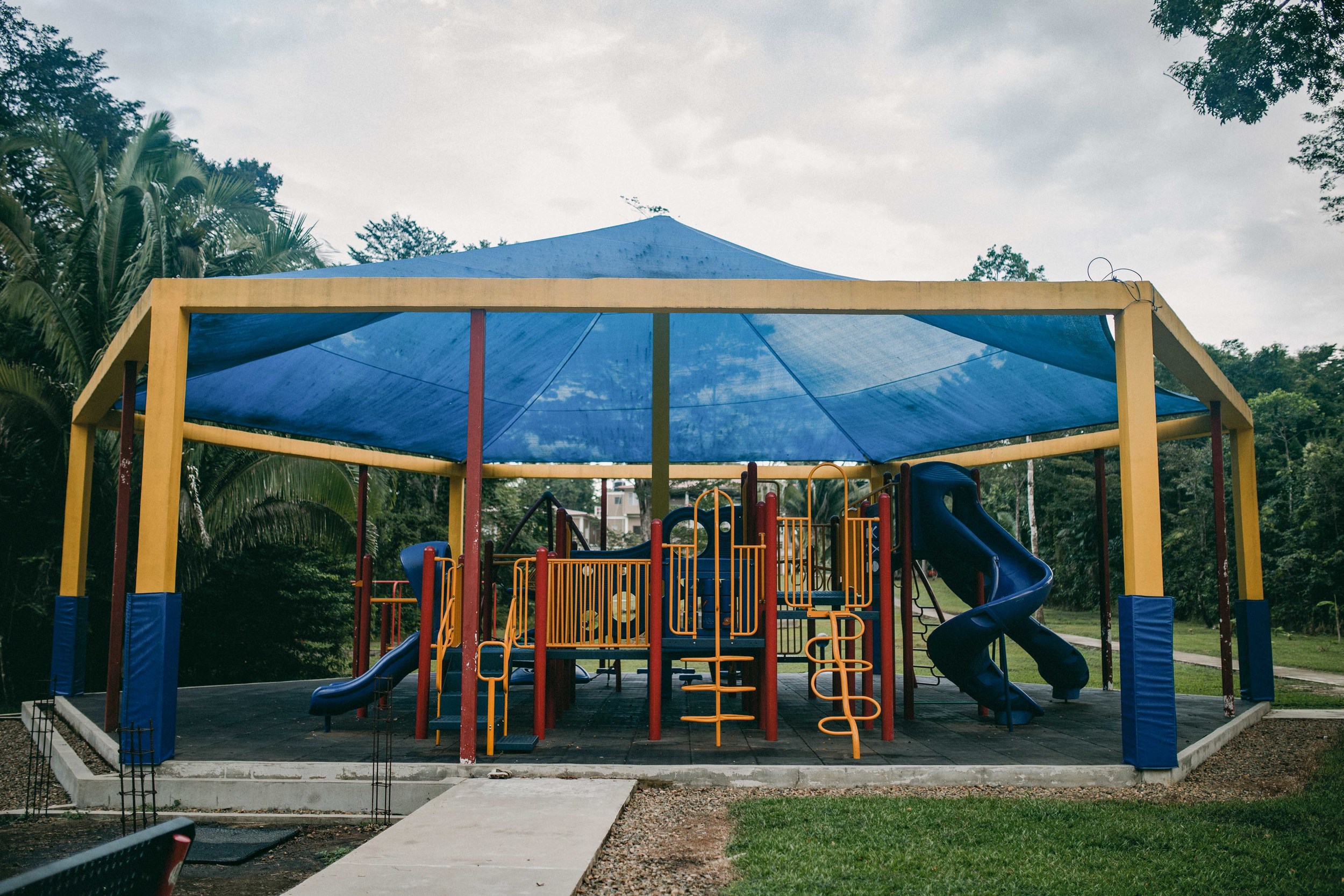 One of two large playgrounds