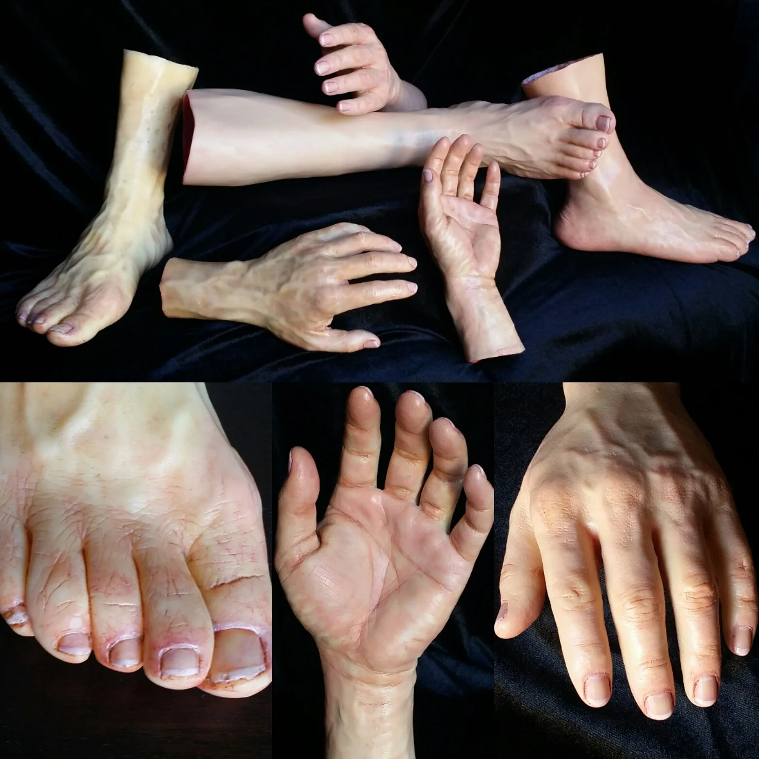 These are some prop limbs that I painted realistically for a Pacific Standard Magazine cover and editorial piece shoot. 