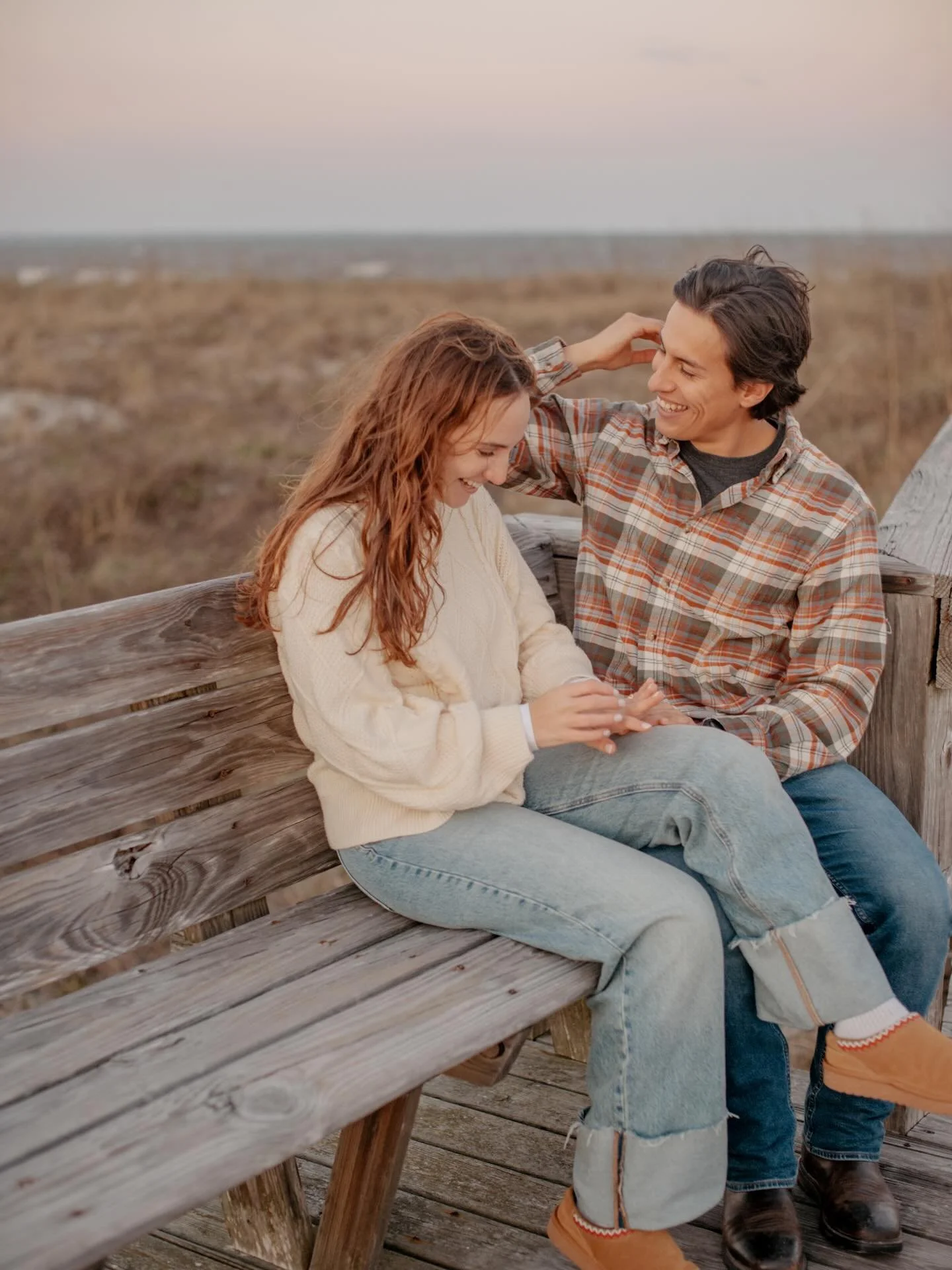 Part II of Vladimir&rsquo;s proposal to Tiziana 🤍 Winter skies doing their soft pastel thing while these two did the rest. Gallery delivered Friday. Congrats again you guys!