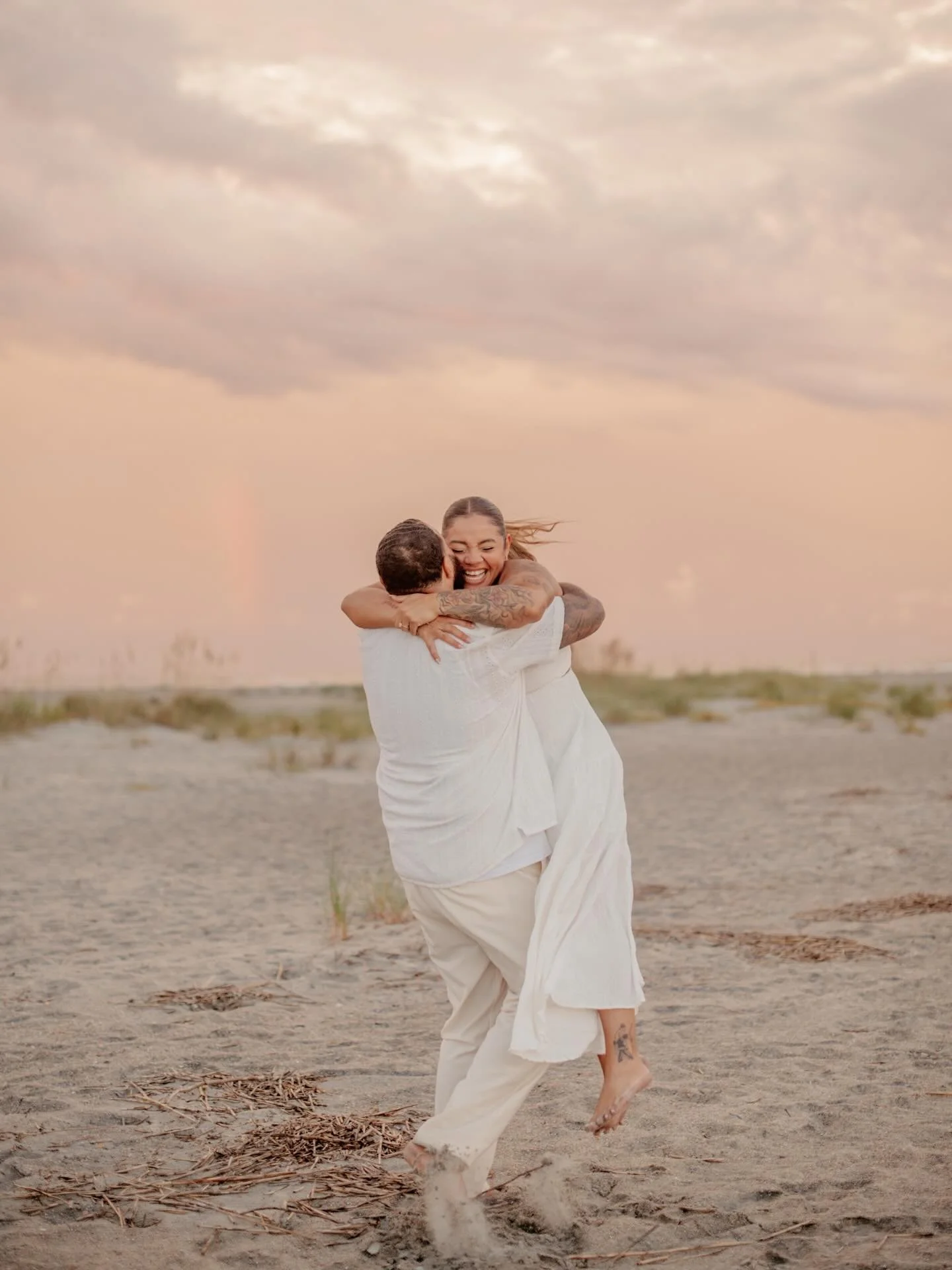 That time David proposed and a rainbow showed up 🌈💗
