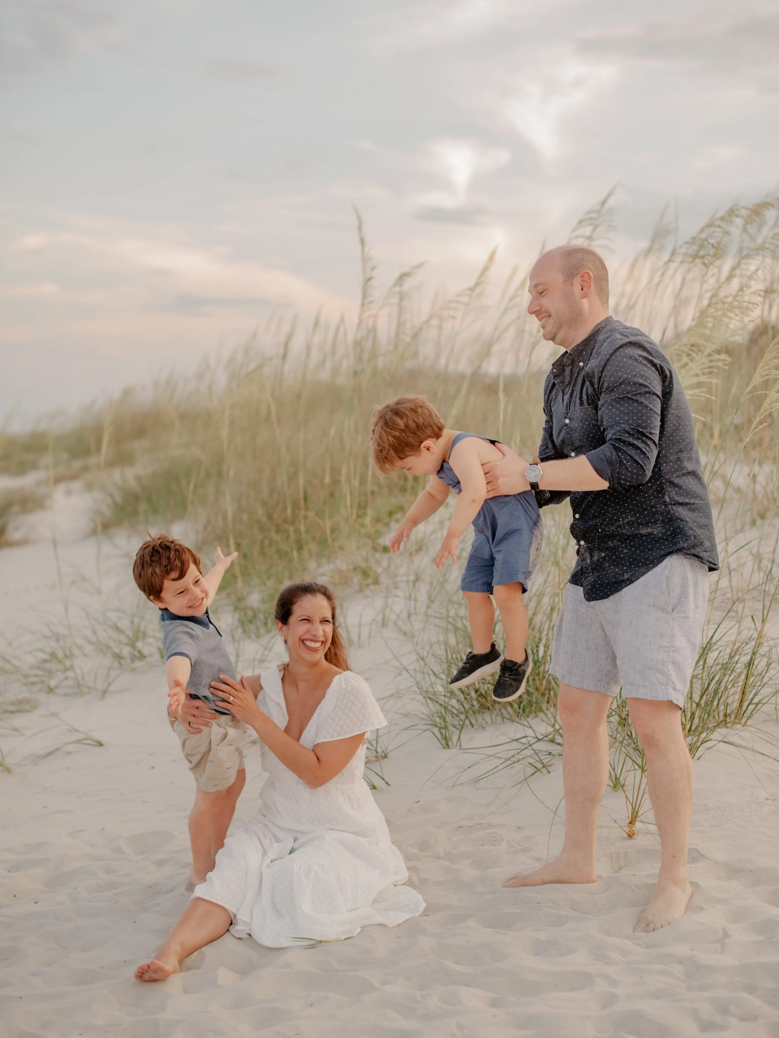 The Raffucci Family 🤍 My third time capturing this fun crew&mdash; this time we were just keeping up with the boys! Thank you guys 🌊