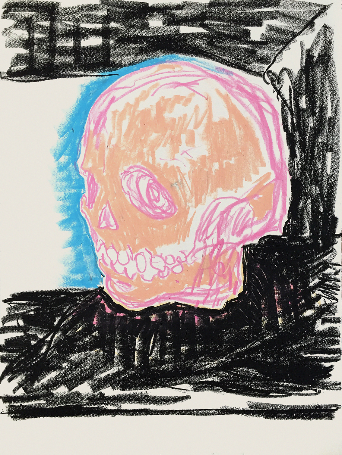 Skull With Blue