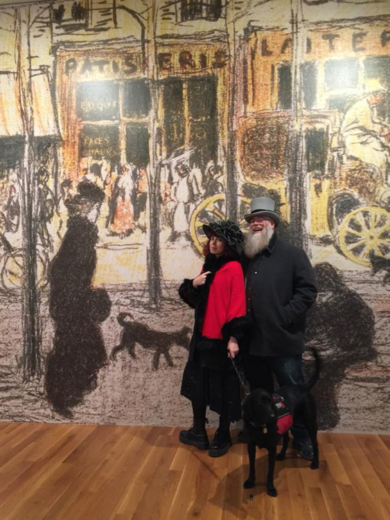 James, Stella, and I at the Beyond Impressionism exhibition. Columbus Museum. 1/7/18
