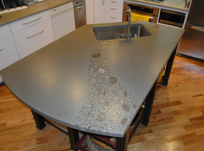 Custom Iron Concrete Counter Tops Ciao Bella Design Interiors