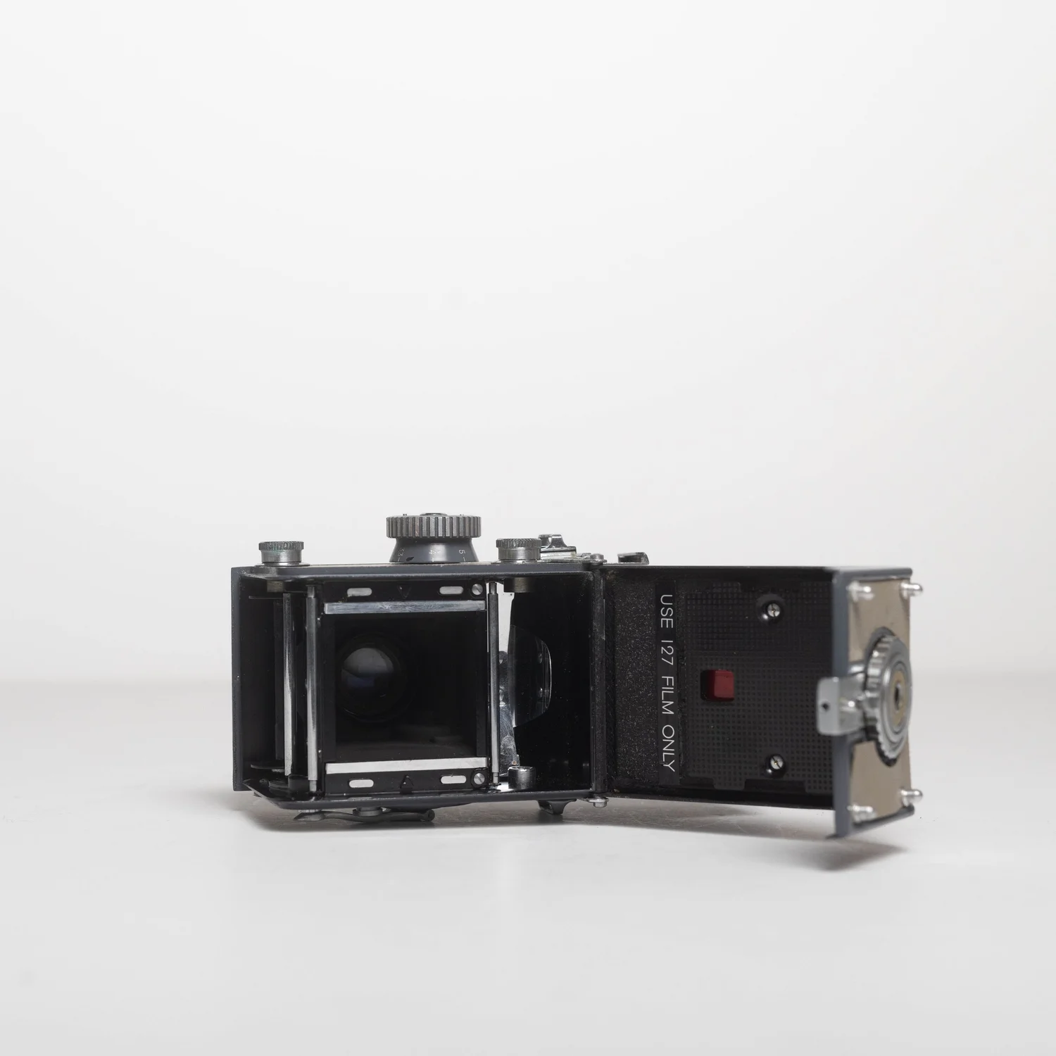 Dragonne En Cuir Gris Pour Yashica 44 - Appareil Photo TLR Japon - Avec Clips