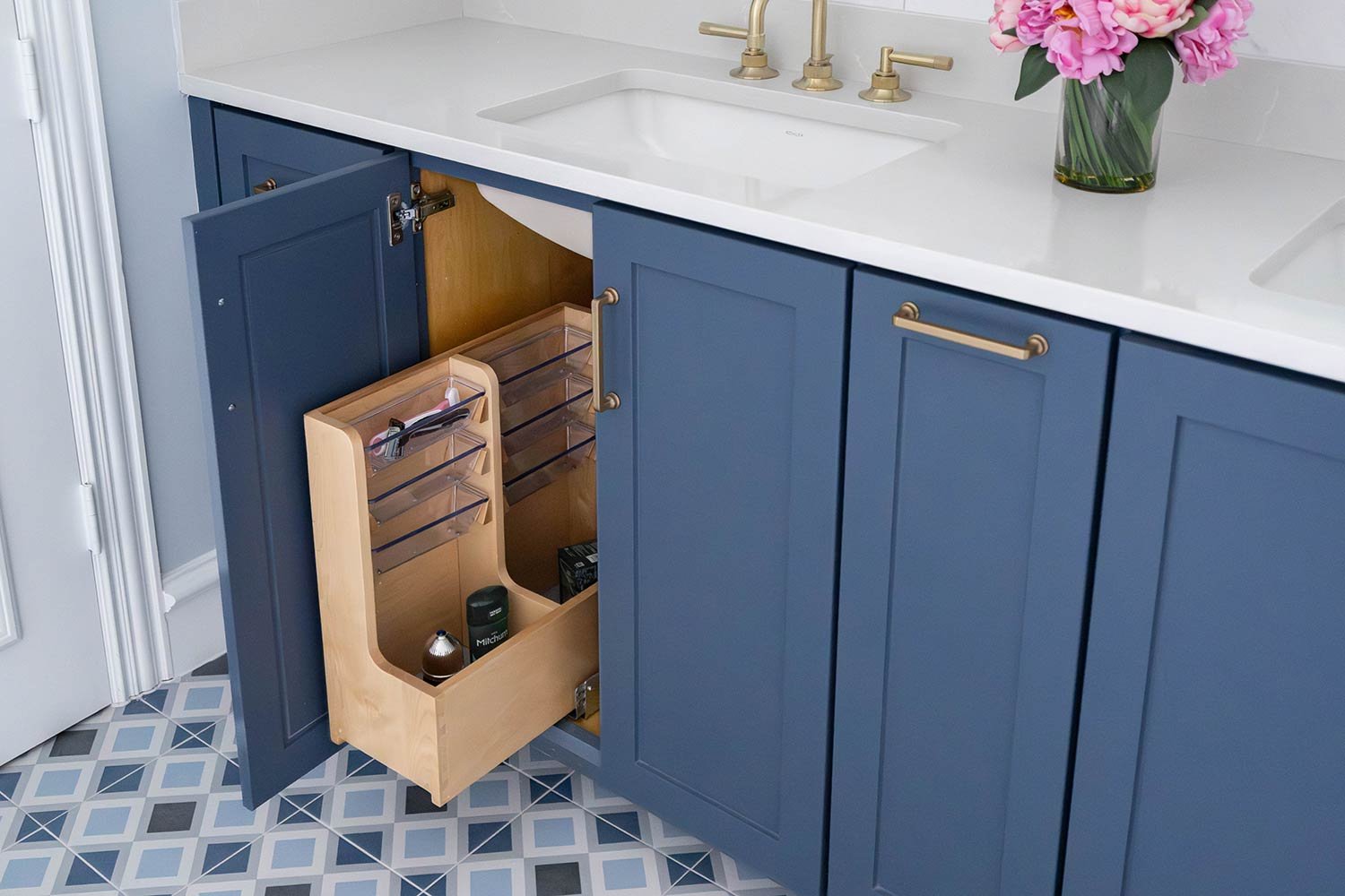 Custom cabinet design for high end bathrooms
