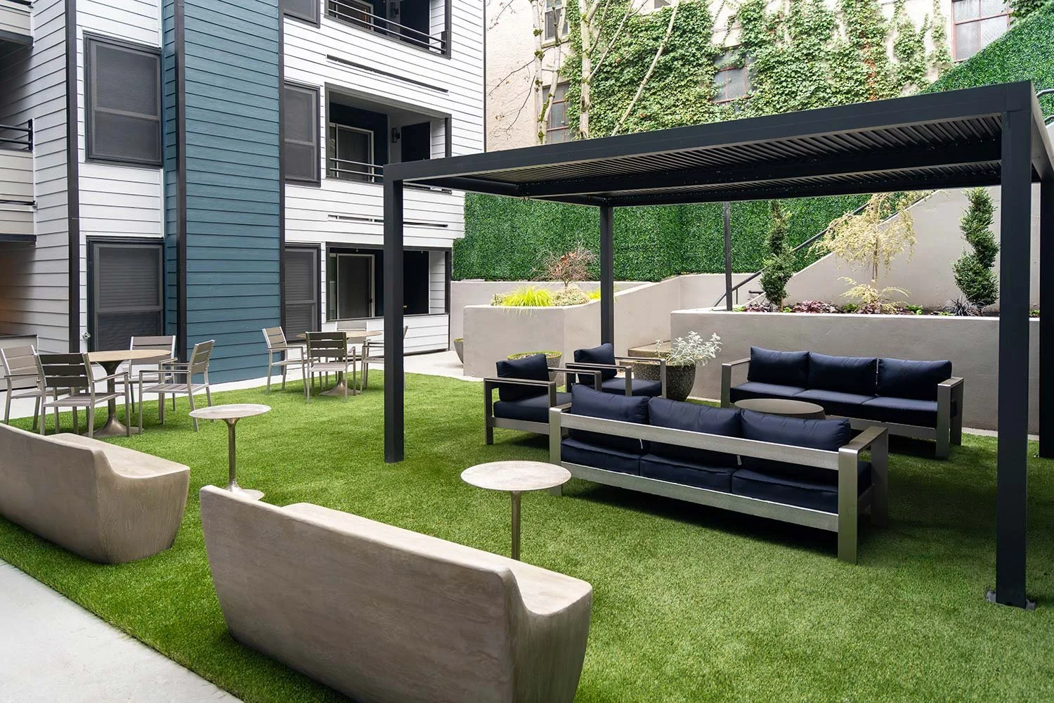 Unique seating for outdoor area.