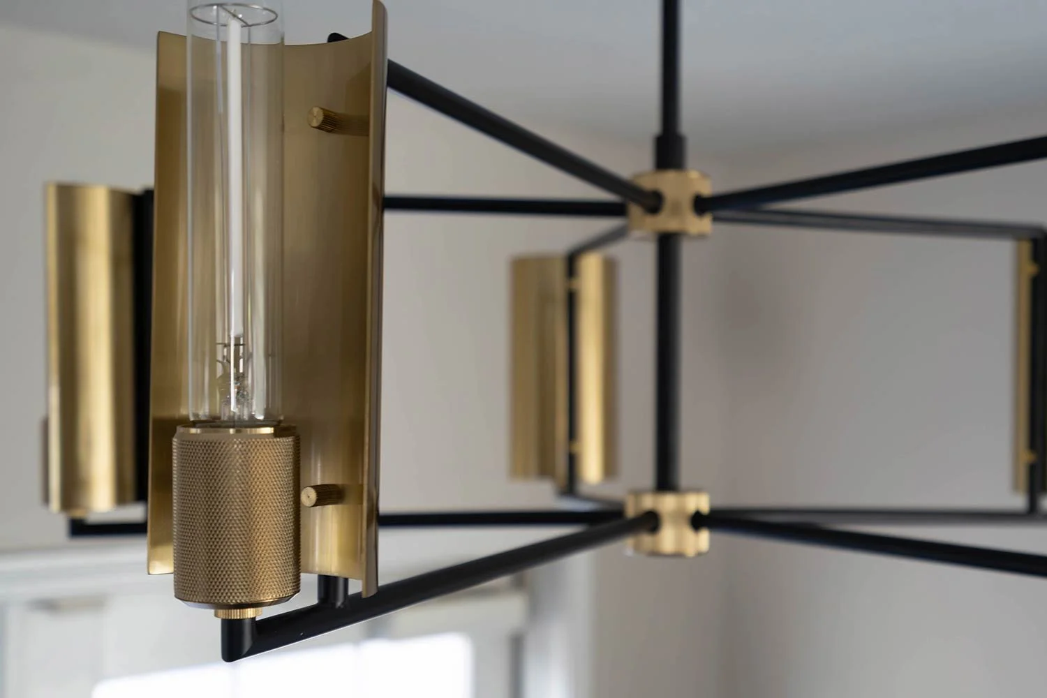 gold and black chandelier modern contemporary